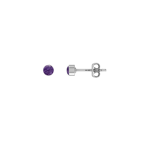 charoite earrings 