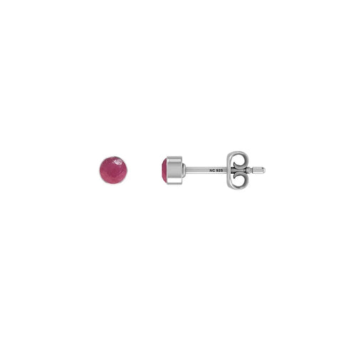 ruby cut oval earrings