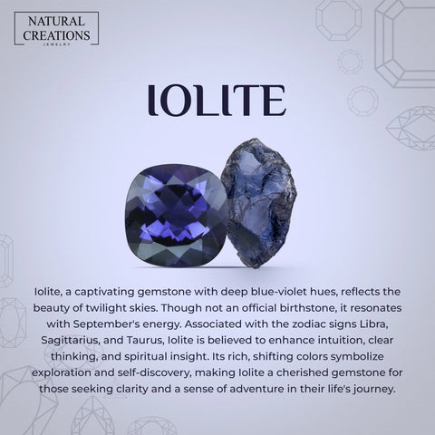 iolite stackable bezel-set ring