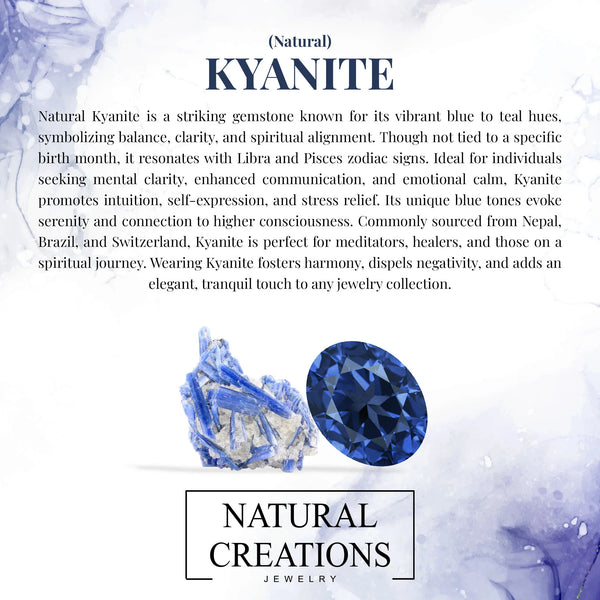 kyanite stackable bezel-set ring