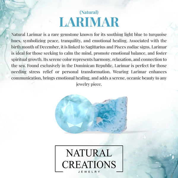 larimar stackable bezel-set ring