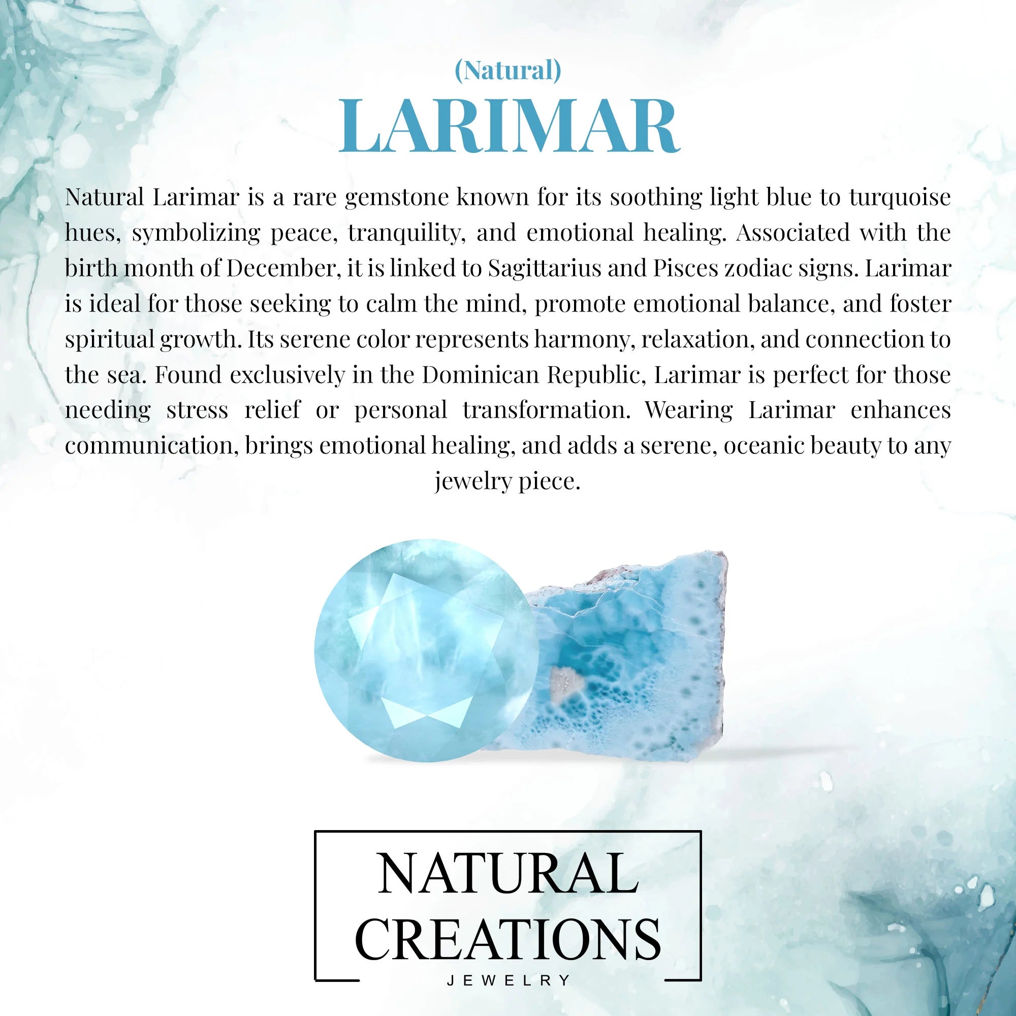 larimar cut bracelet