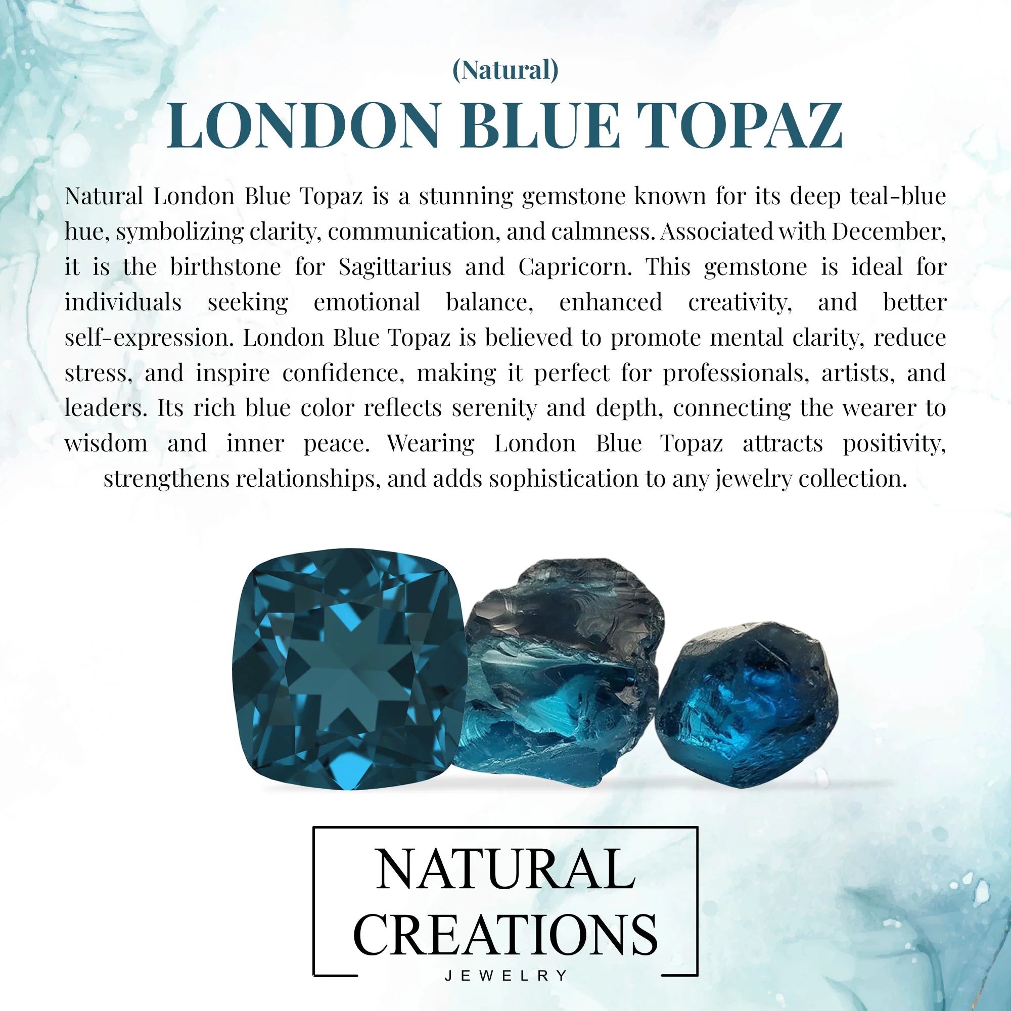 london blue topaz cut bracelet