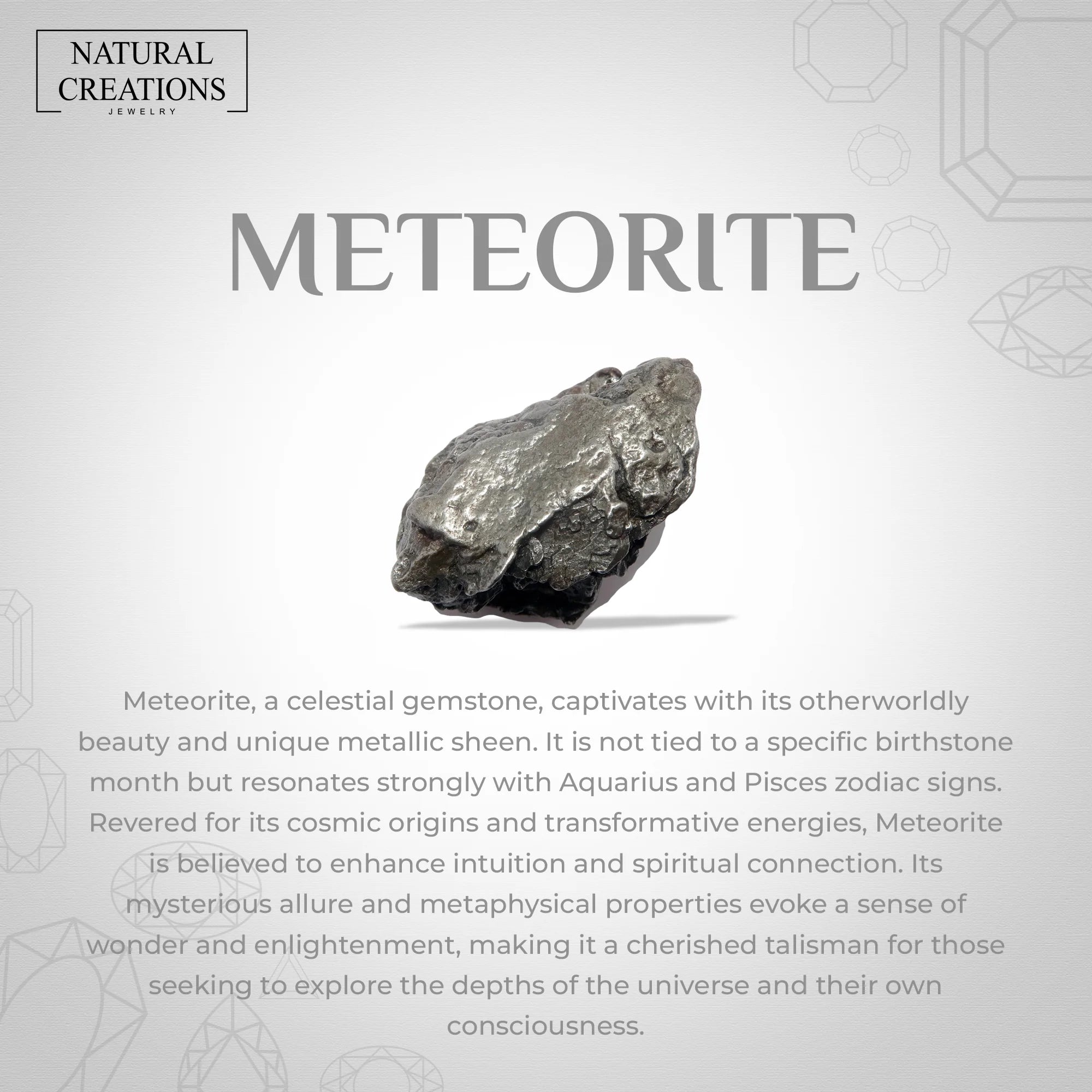 meteorite-pyrite bezel-set ring