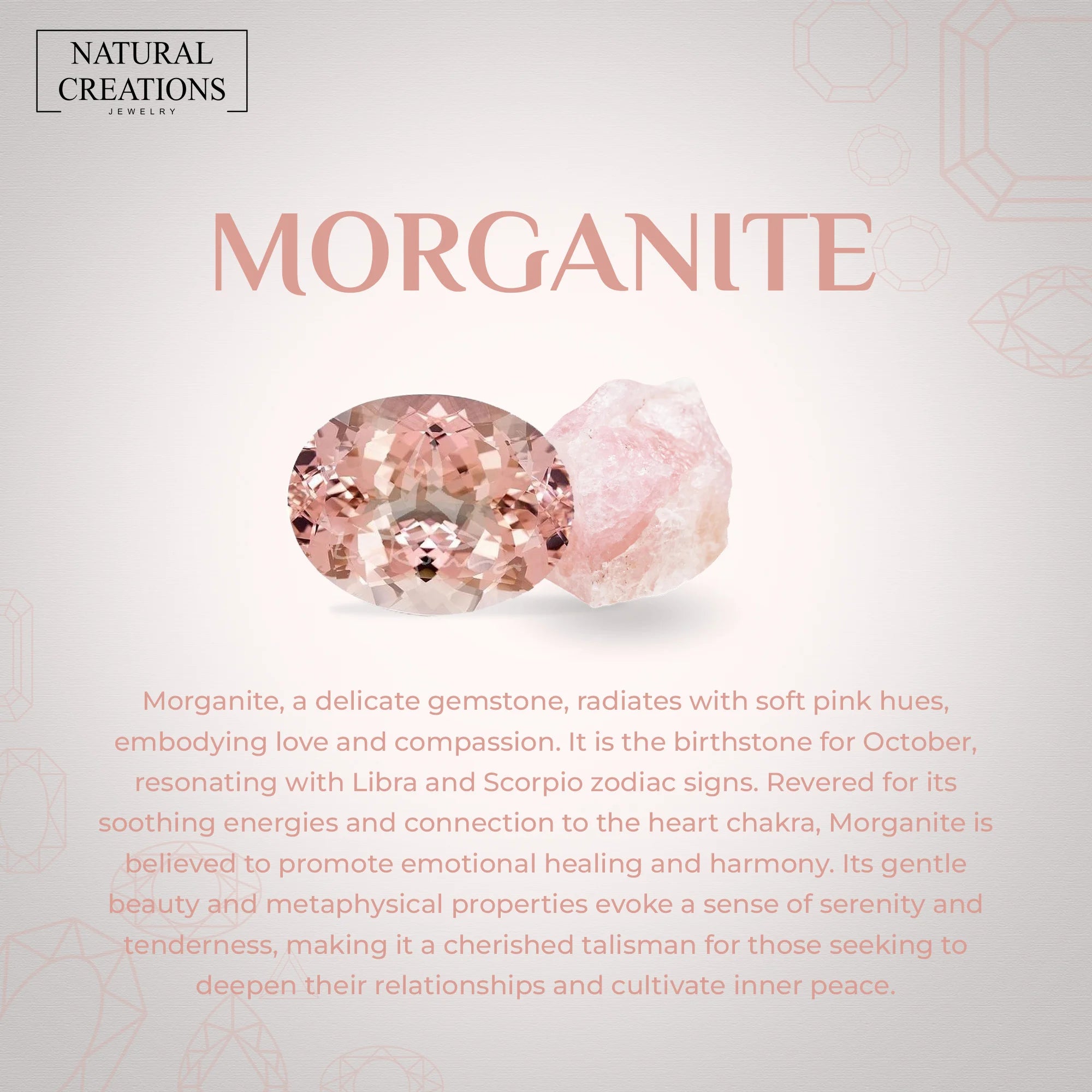 morganite cut bracelet