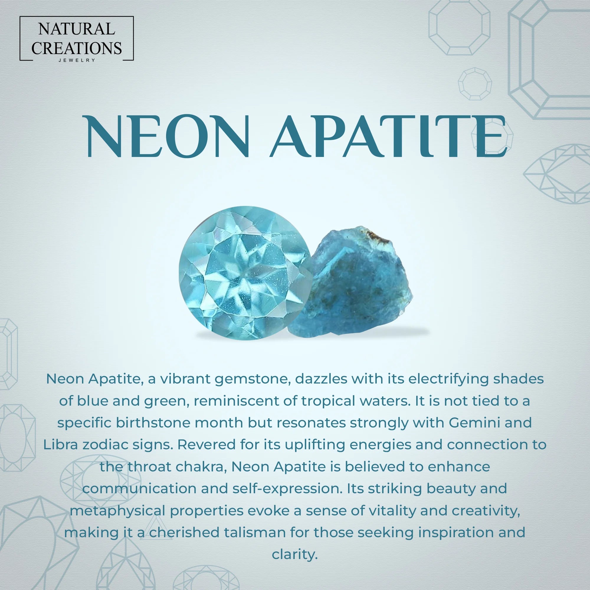 neon-apatite stackable bezel-set ring