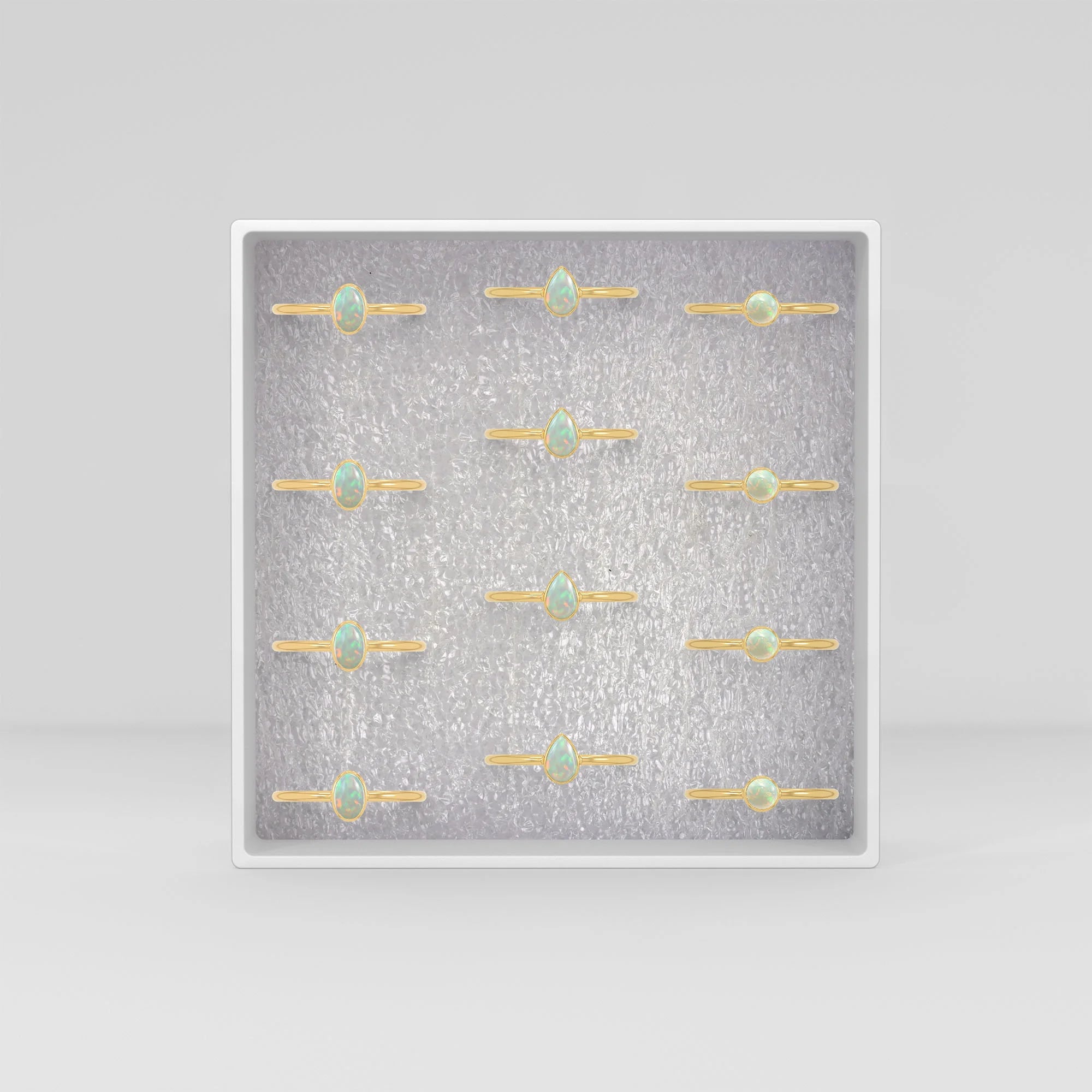 ethiopian opal bezel-set ring