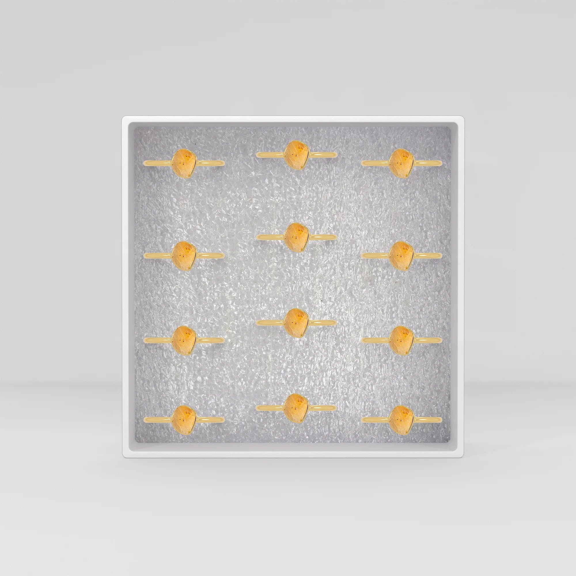 libyan stackable bezel-set ring