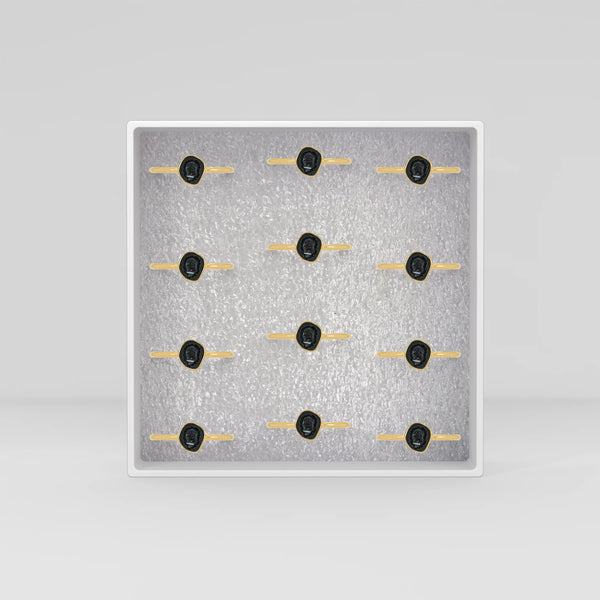 geode stackable bezel-set ring