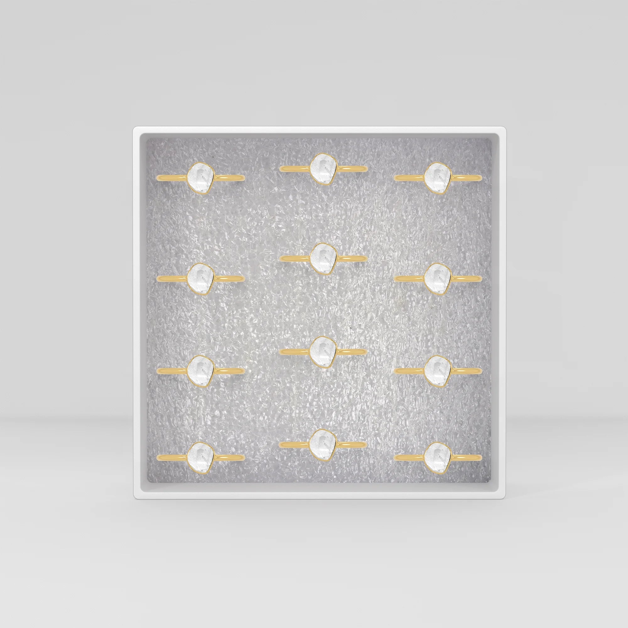 herkimer stackable bezel-set ring