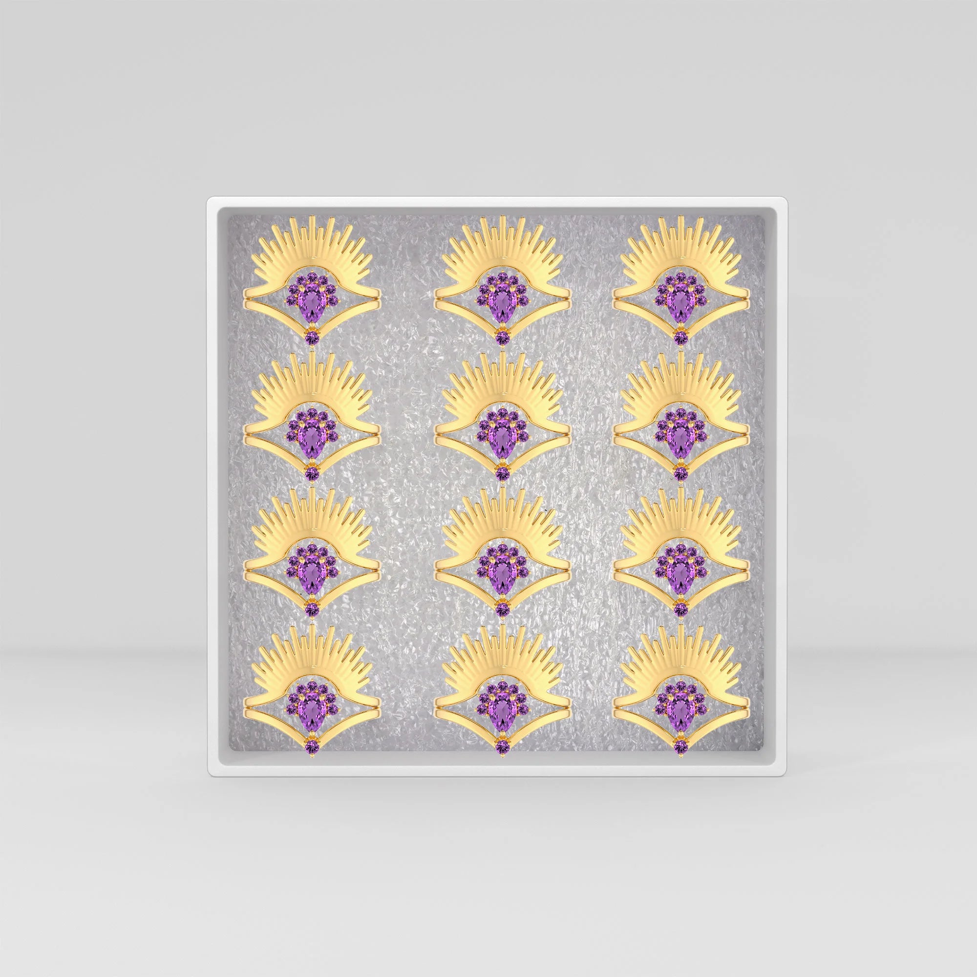 amethyst prong-set ring