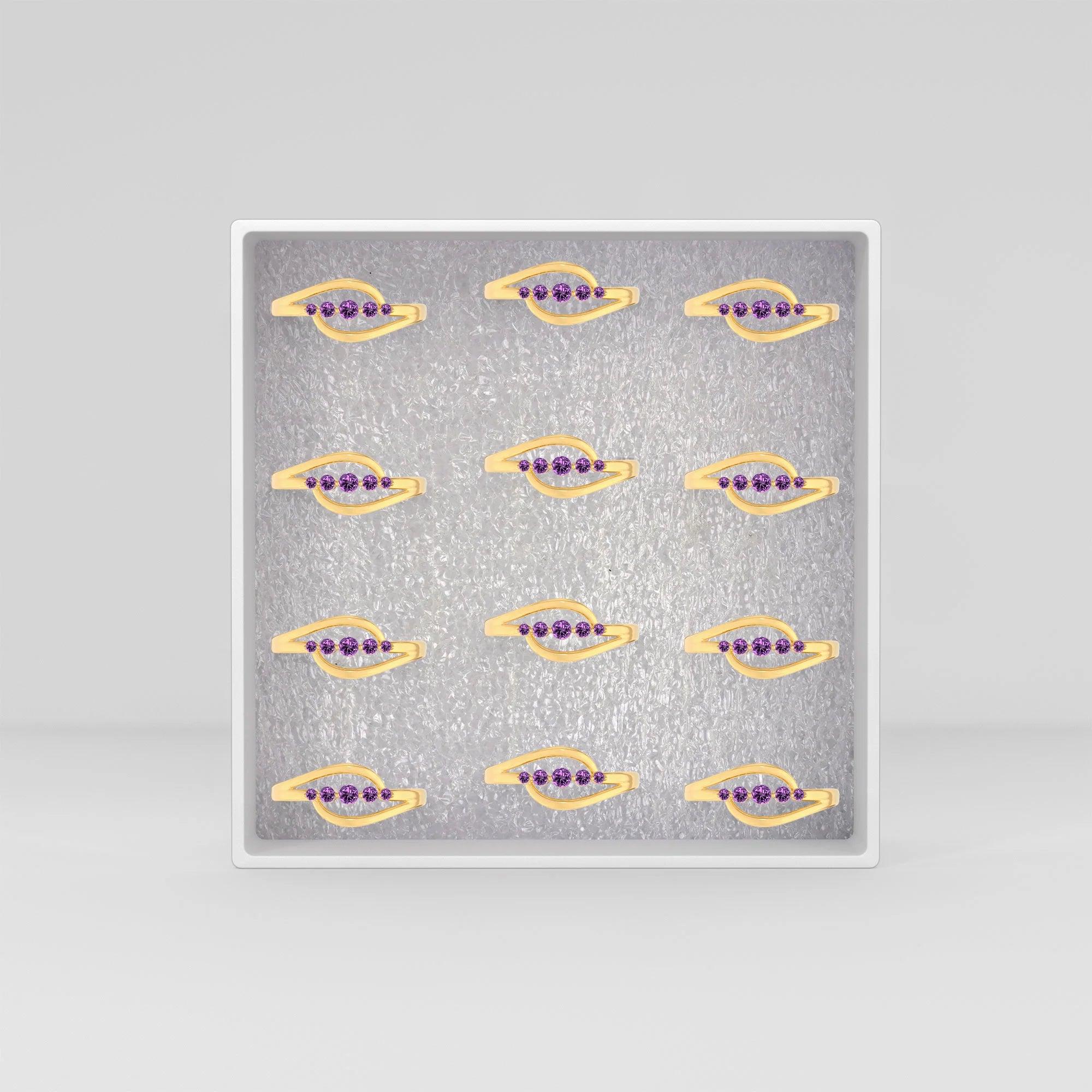 amethyst prong-set ring
