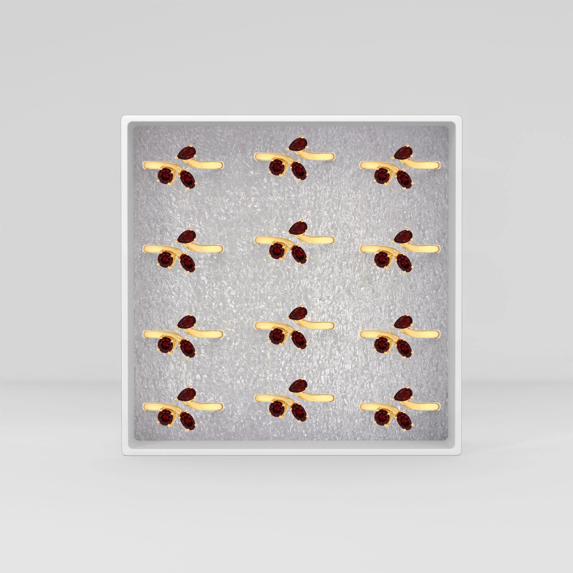 garnet prong-set ring