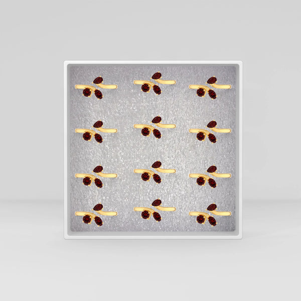 garnet prong-set ring