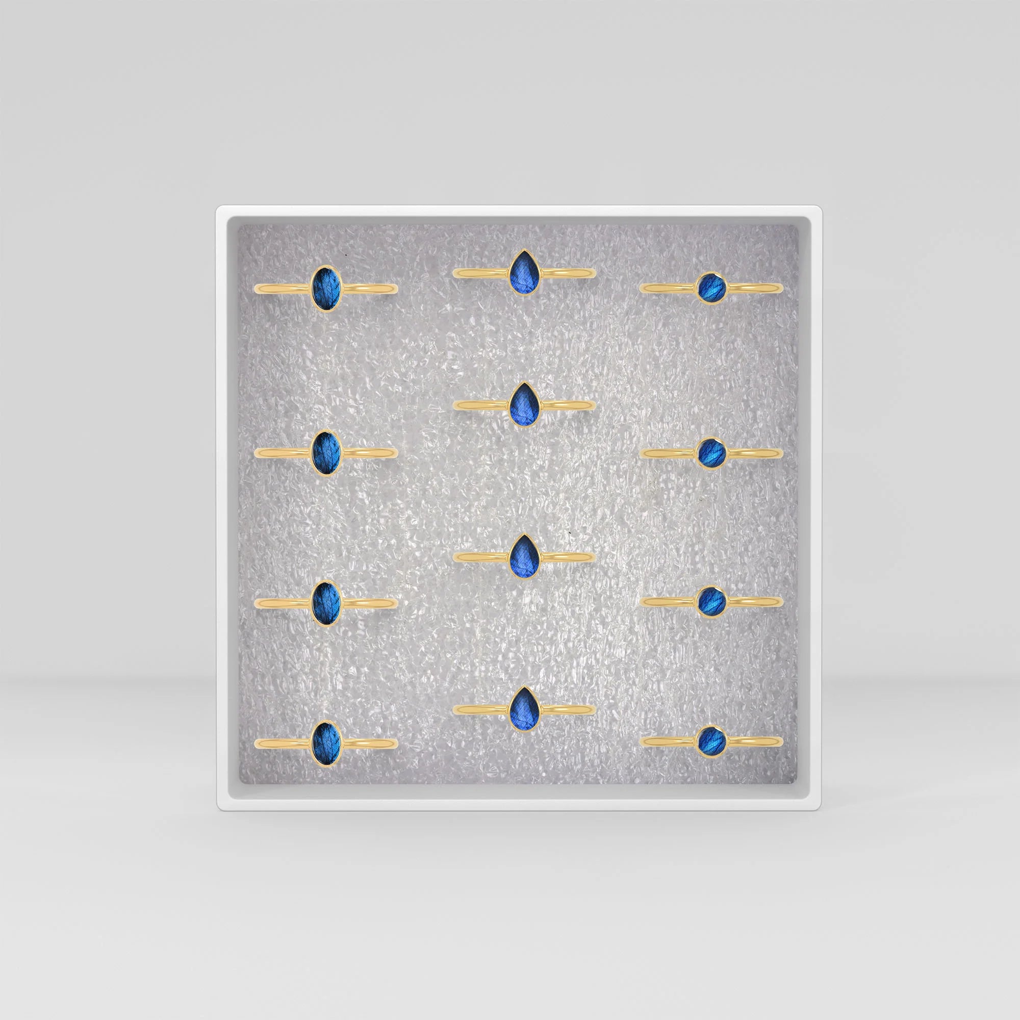 labradorite bezel-set ring