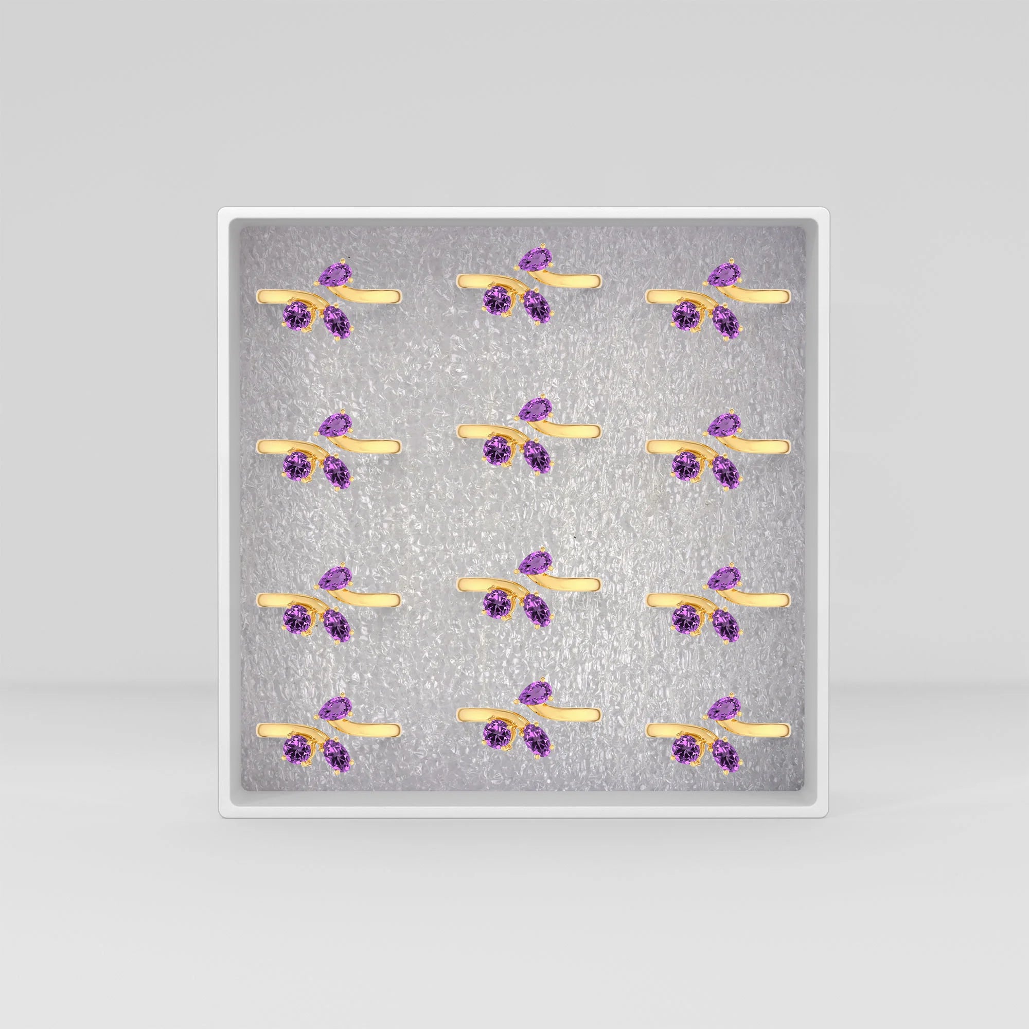 amethyst prong-set ring