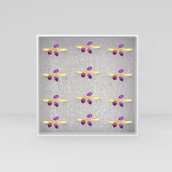 amethyst prong-set ring