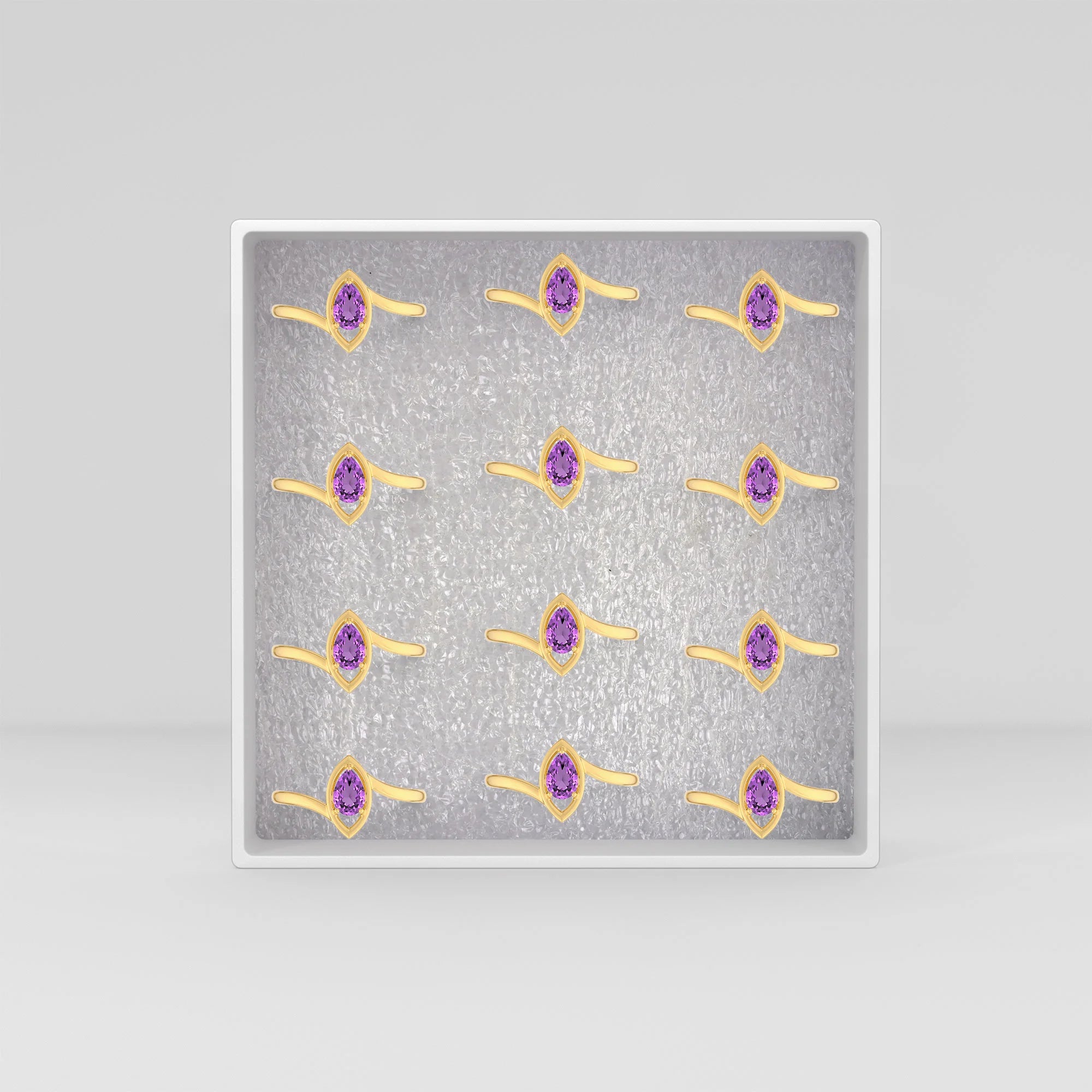 amethyst prong-set ring