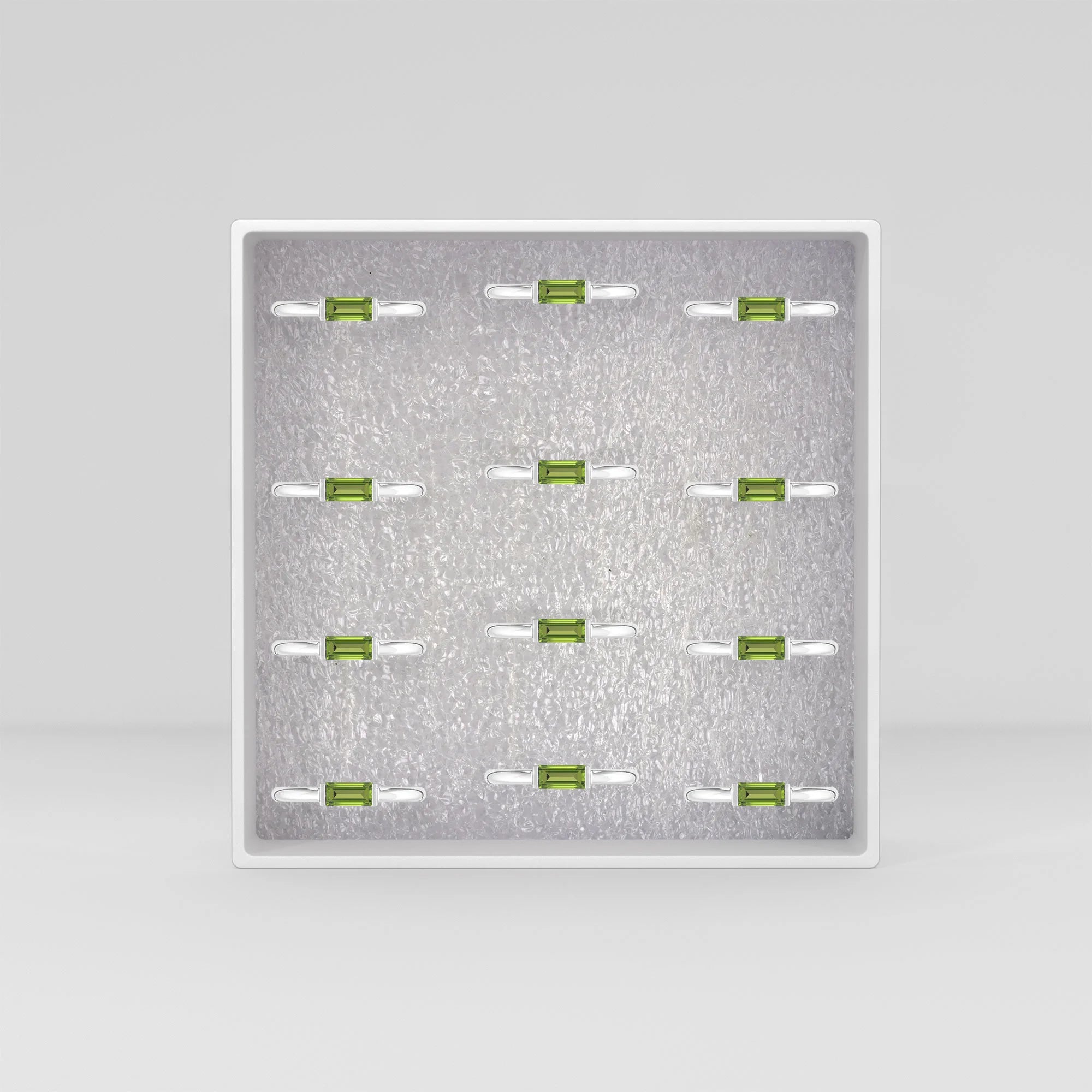 peridot bezel-set ring