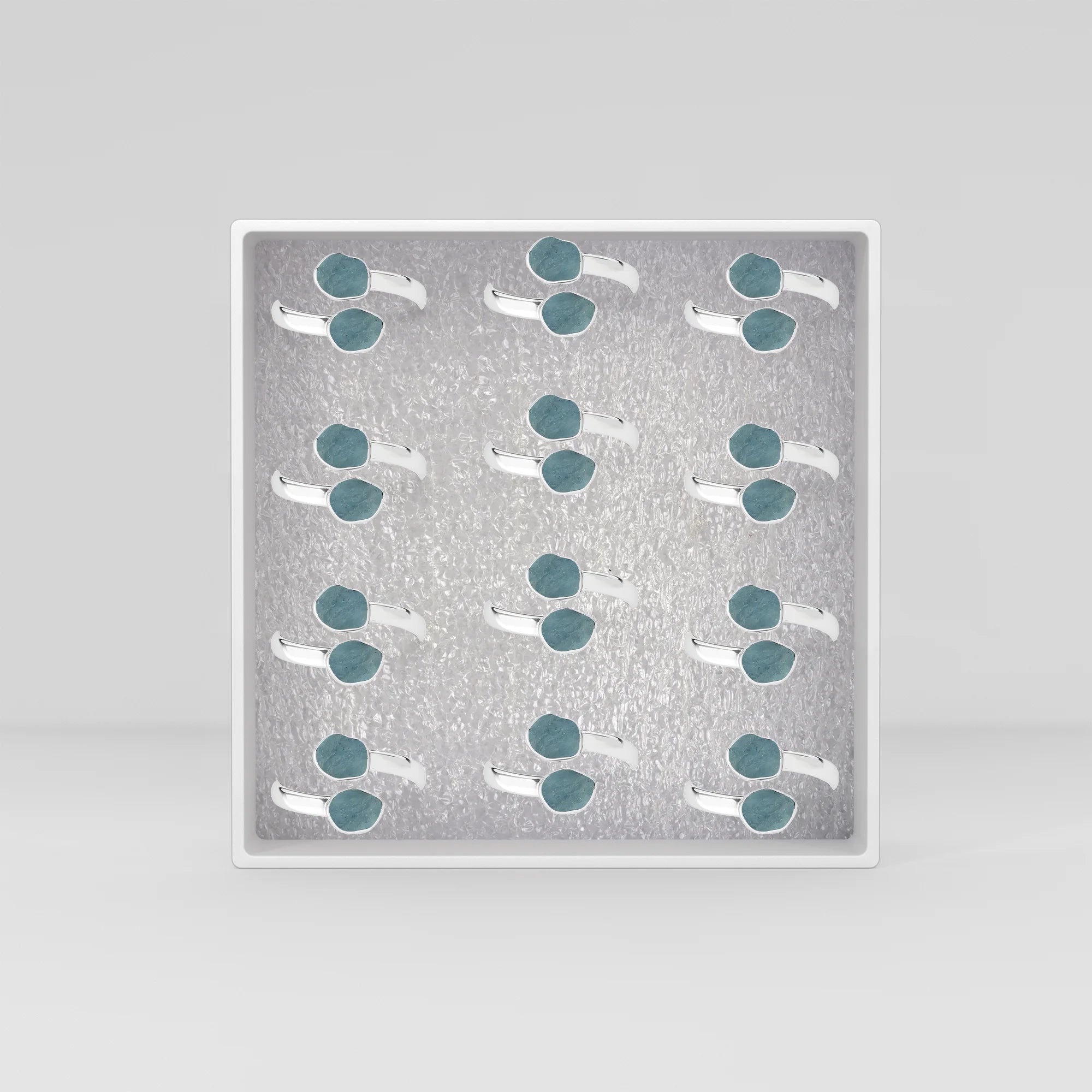 aquamarine bezel-set ring