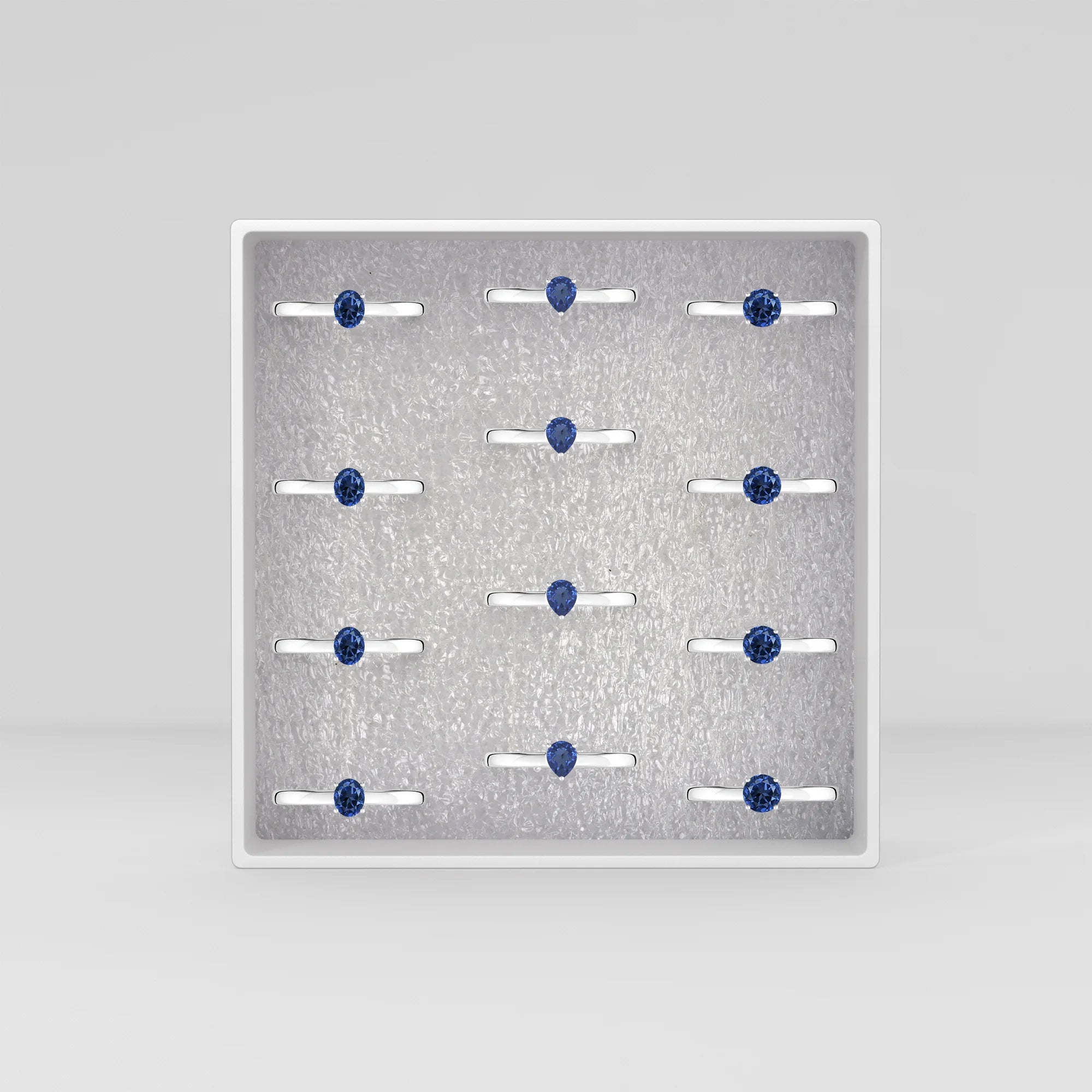 kyanite stackable prong-set ring