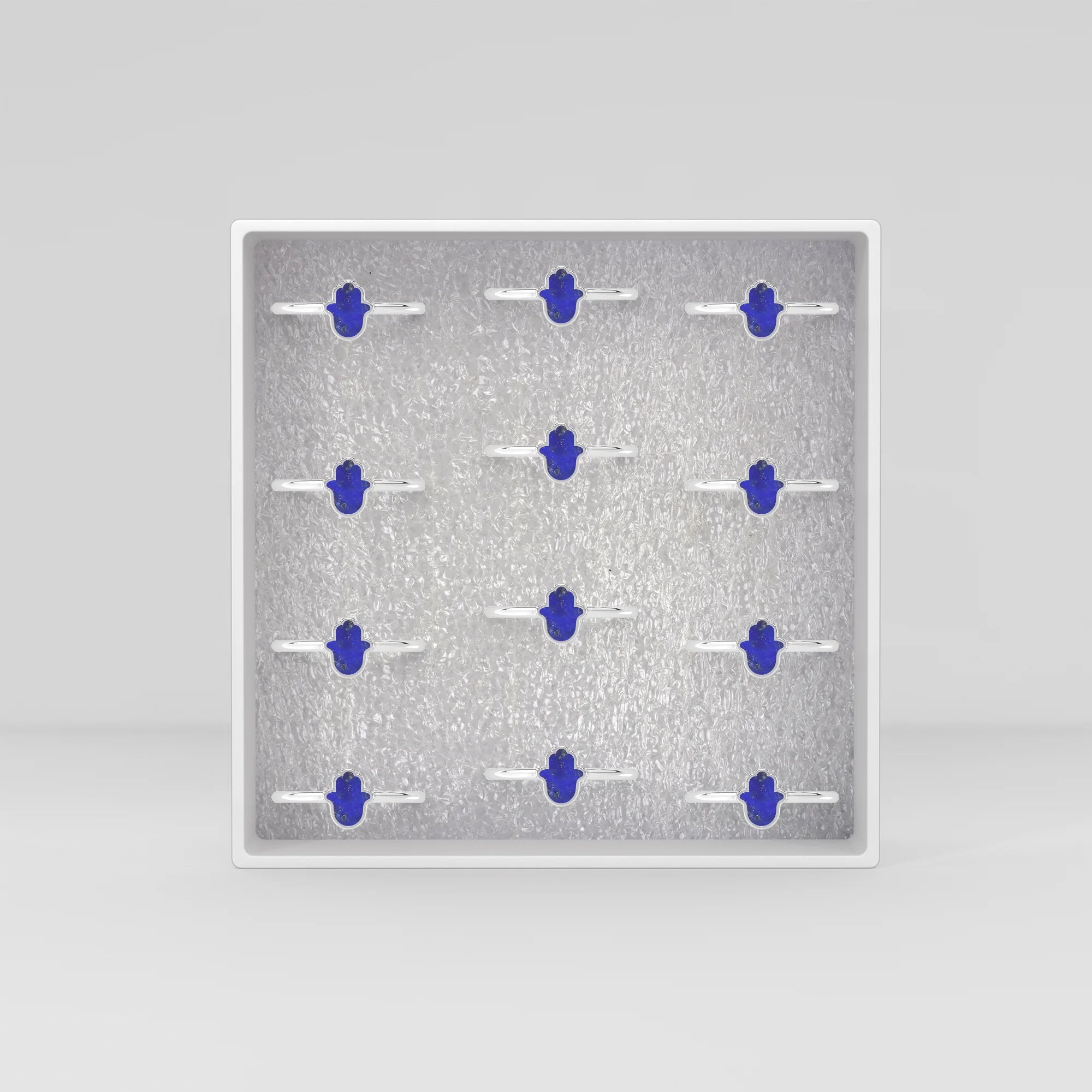 lapis lazuli stackable bezel-set ring