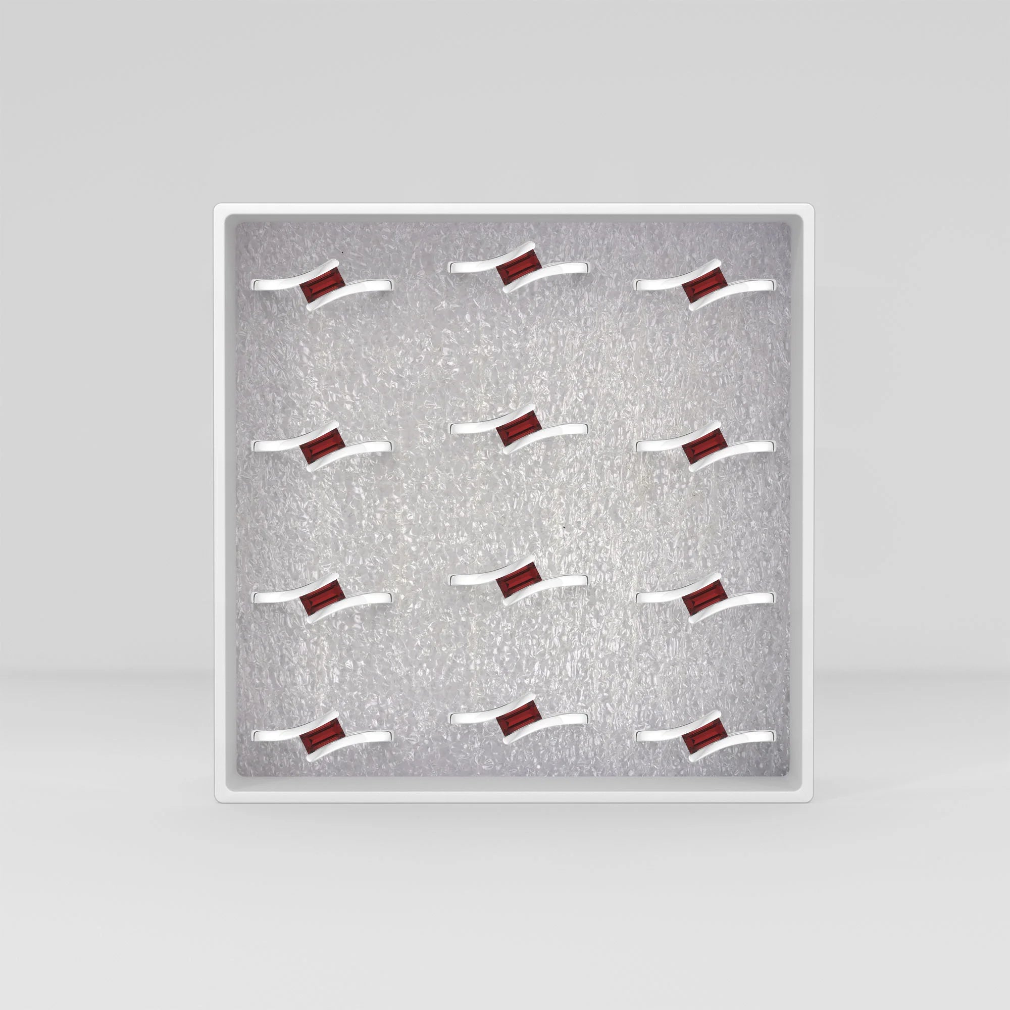 garnet bezel-set ring