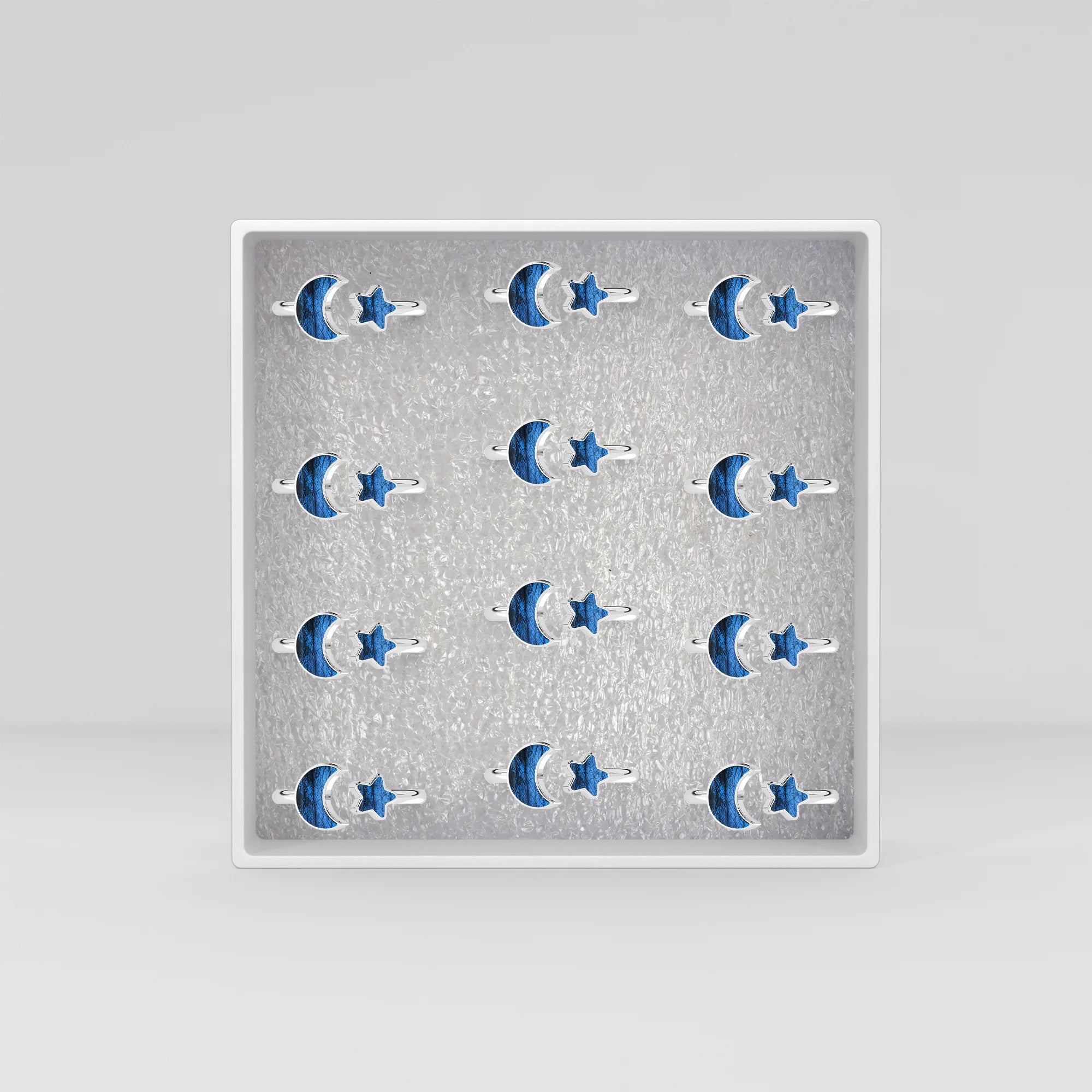 labradorite bezel-set ring