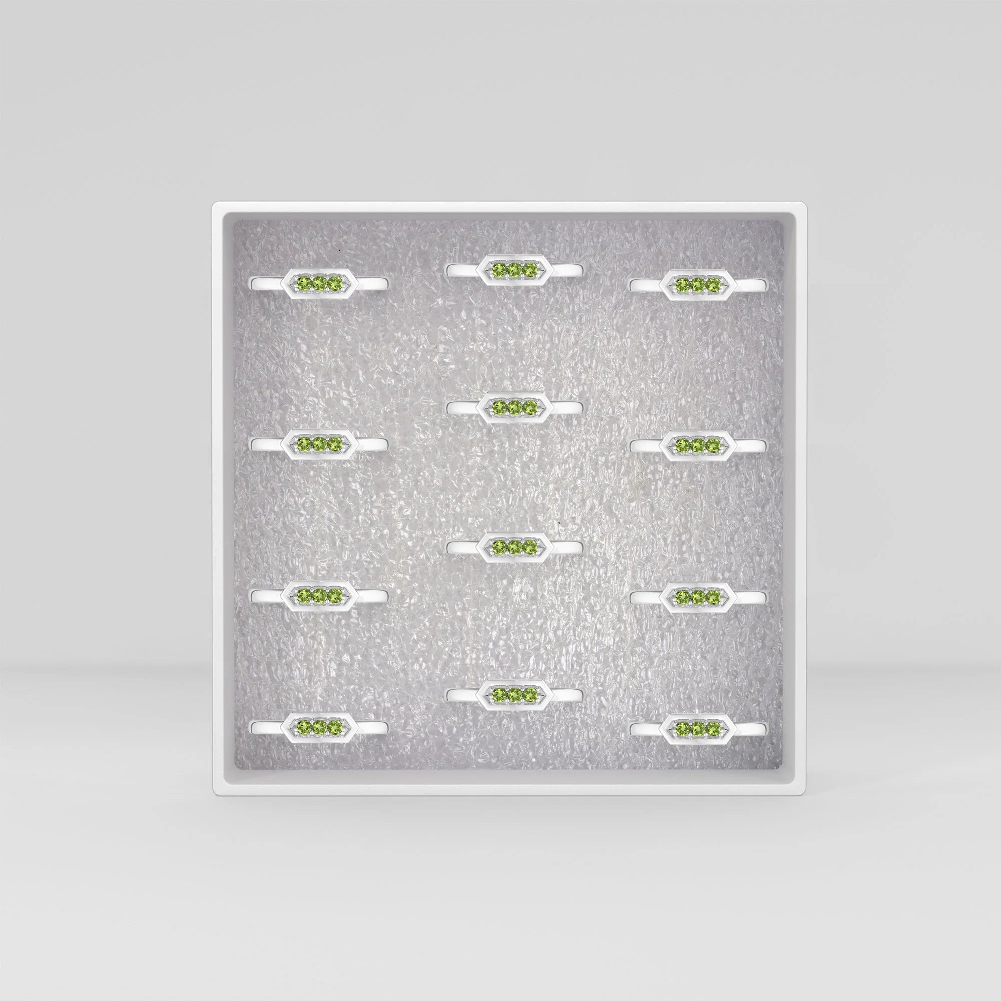 peridot prong-set ring