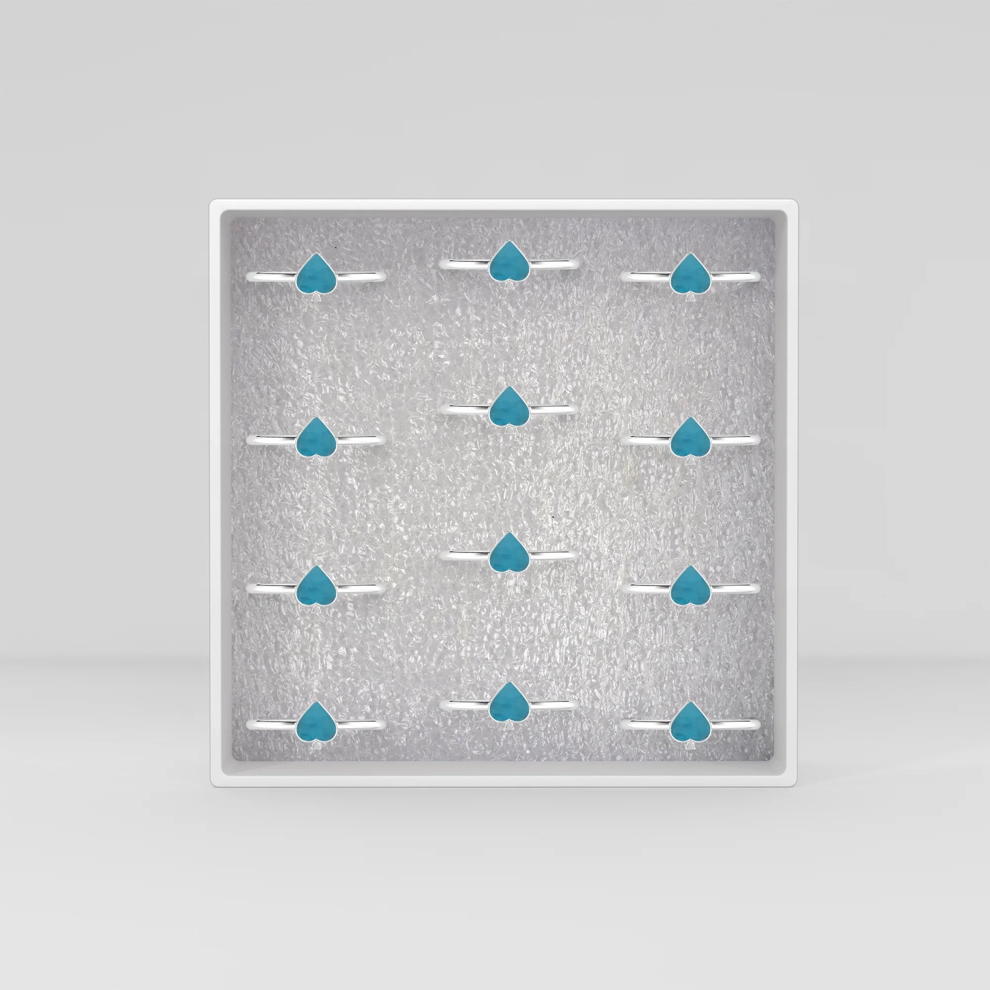 neon-apatite stackable bezel-set ring