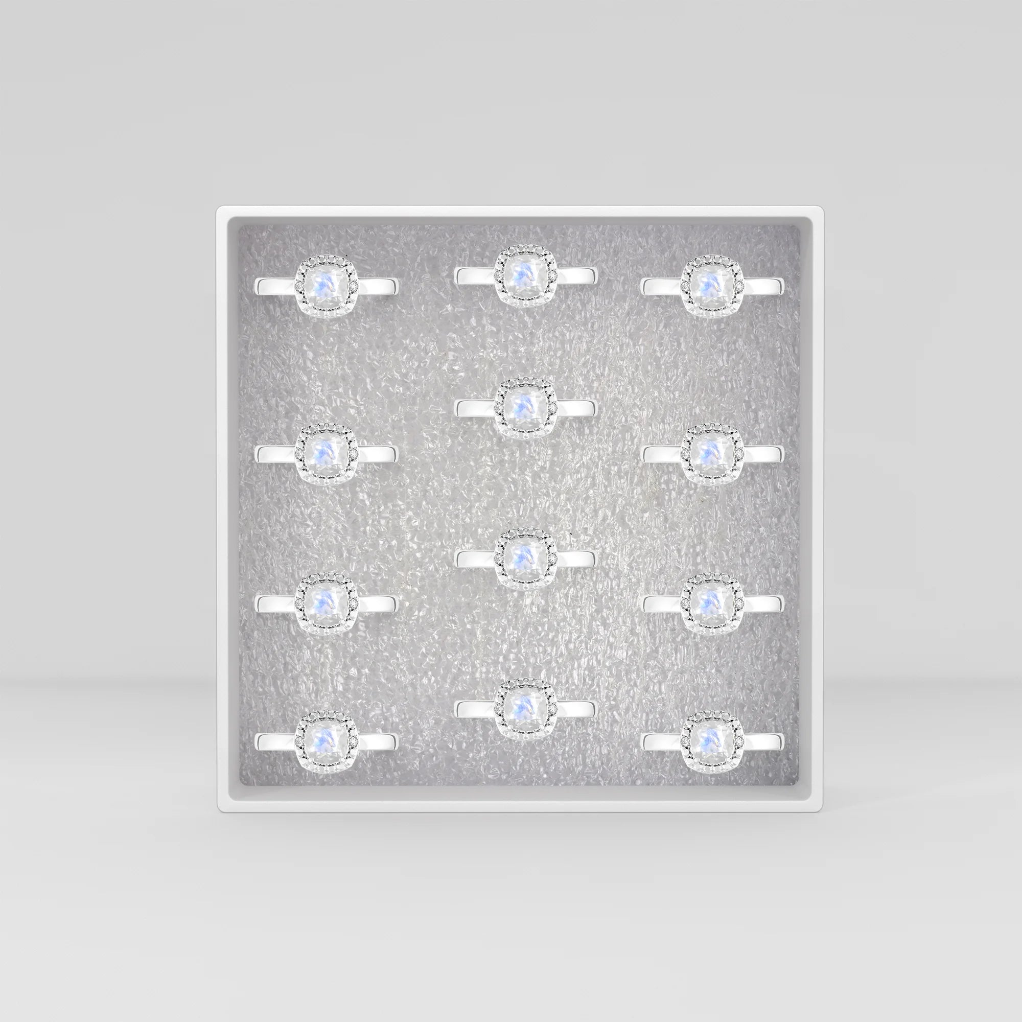 rainbow-moonstone prong-set ring