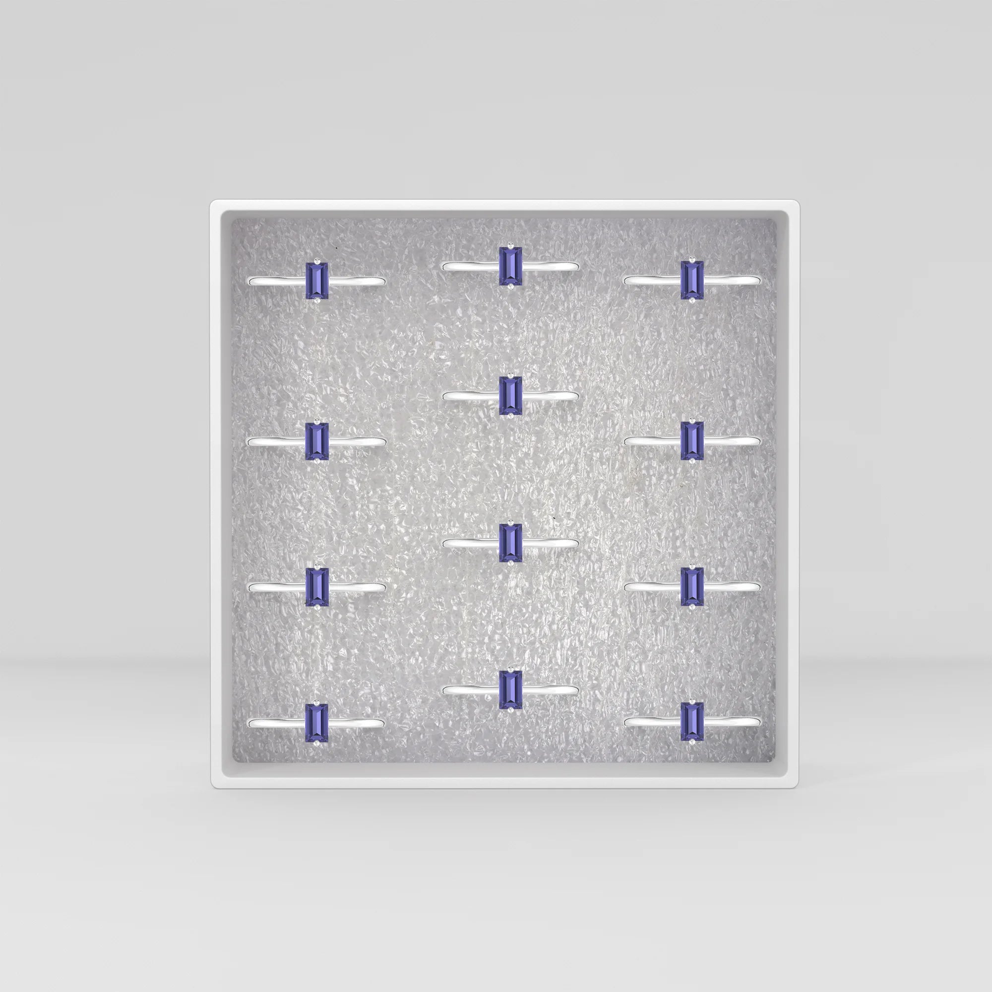 iolite prong-set ring