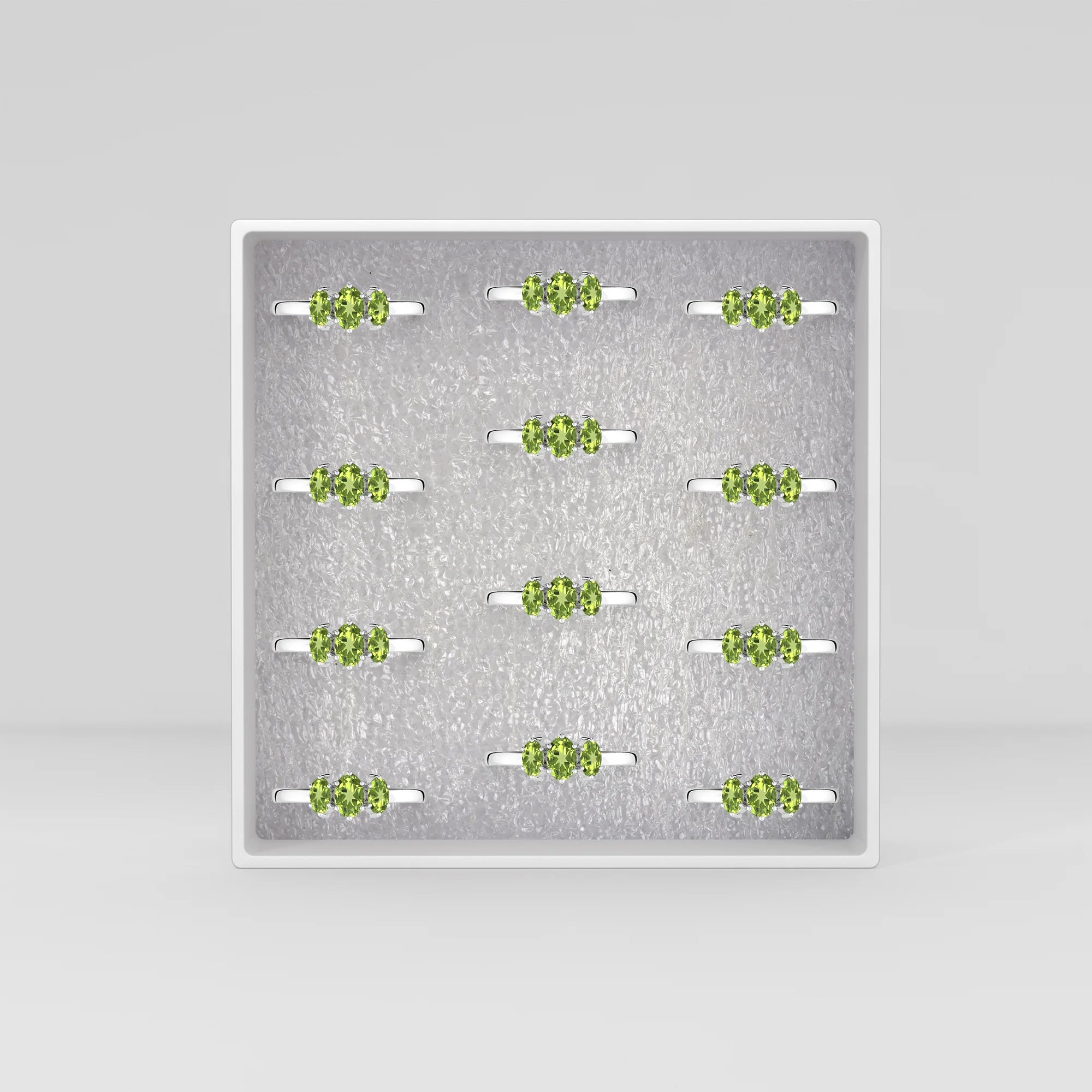 peridot prong-set ring