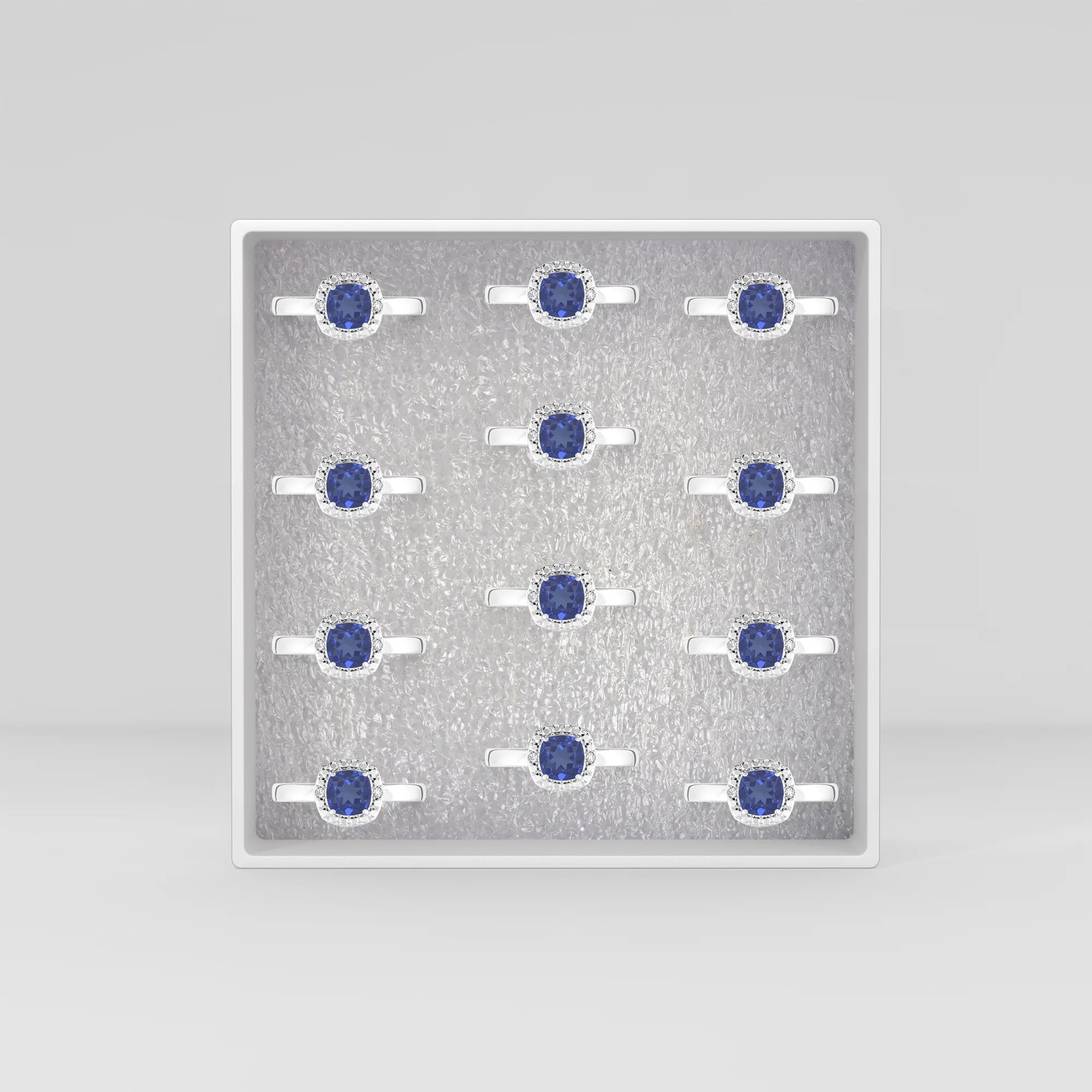 kyanite prong-set ring