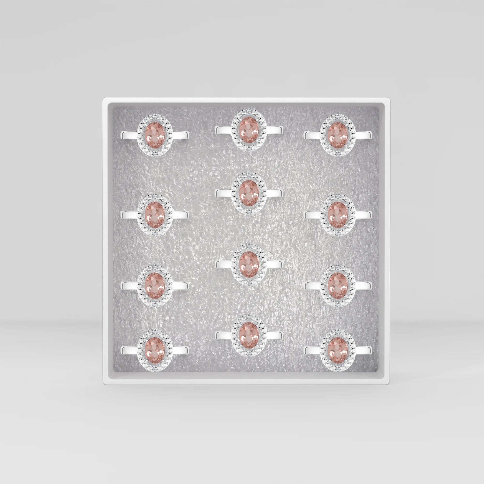 morganite prong-set ring