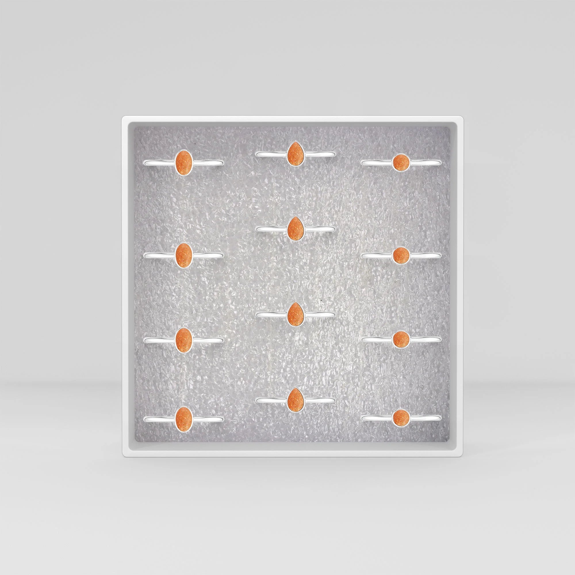 sunstone bezel-set ring