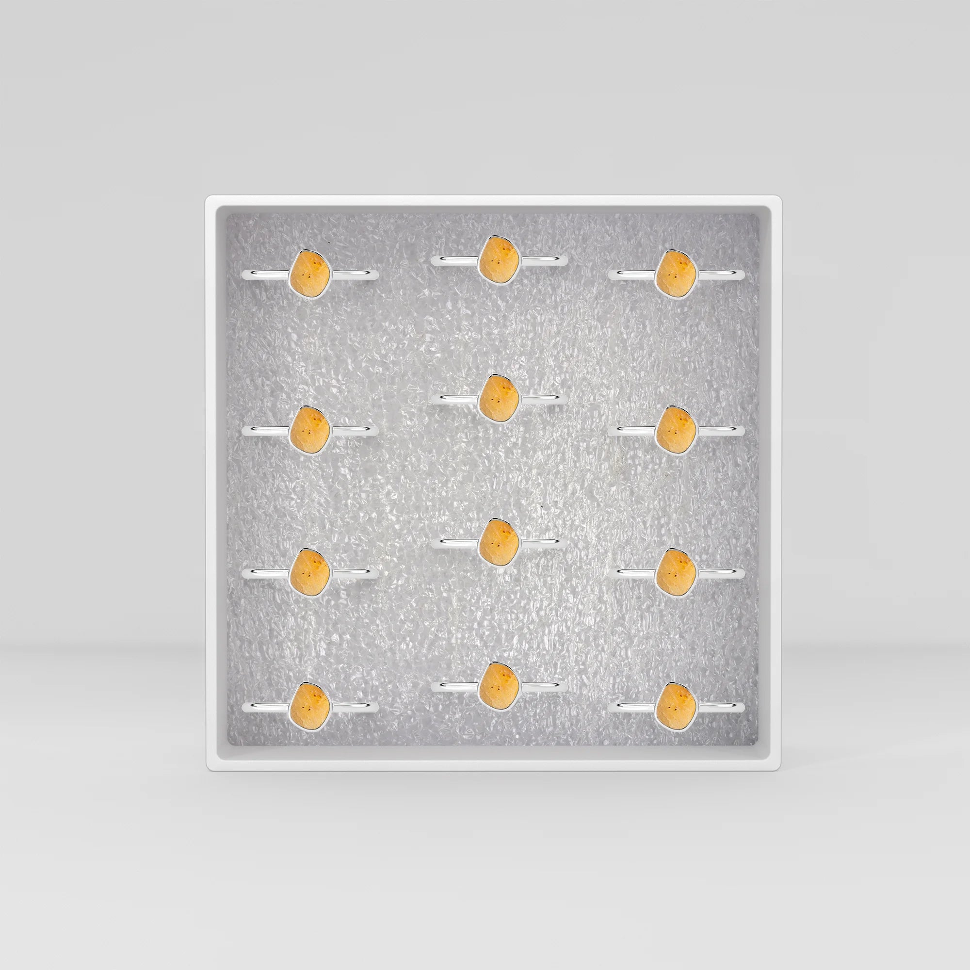 libyan stackable bezel-set ring