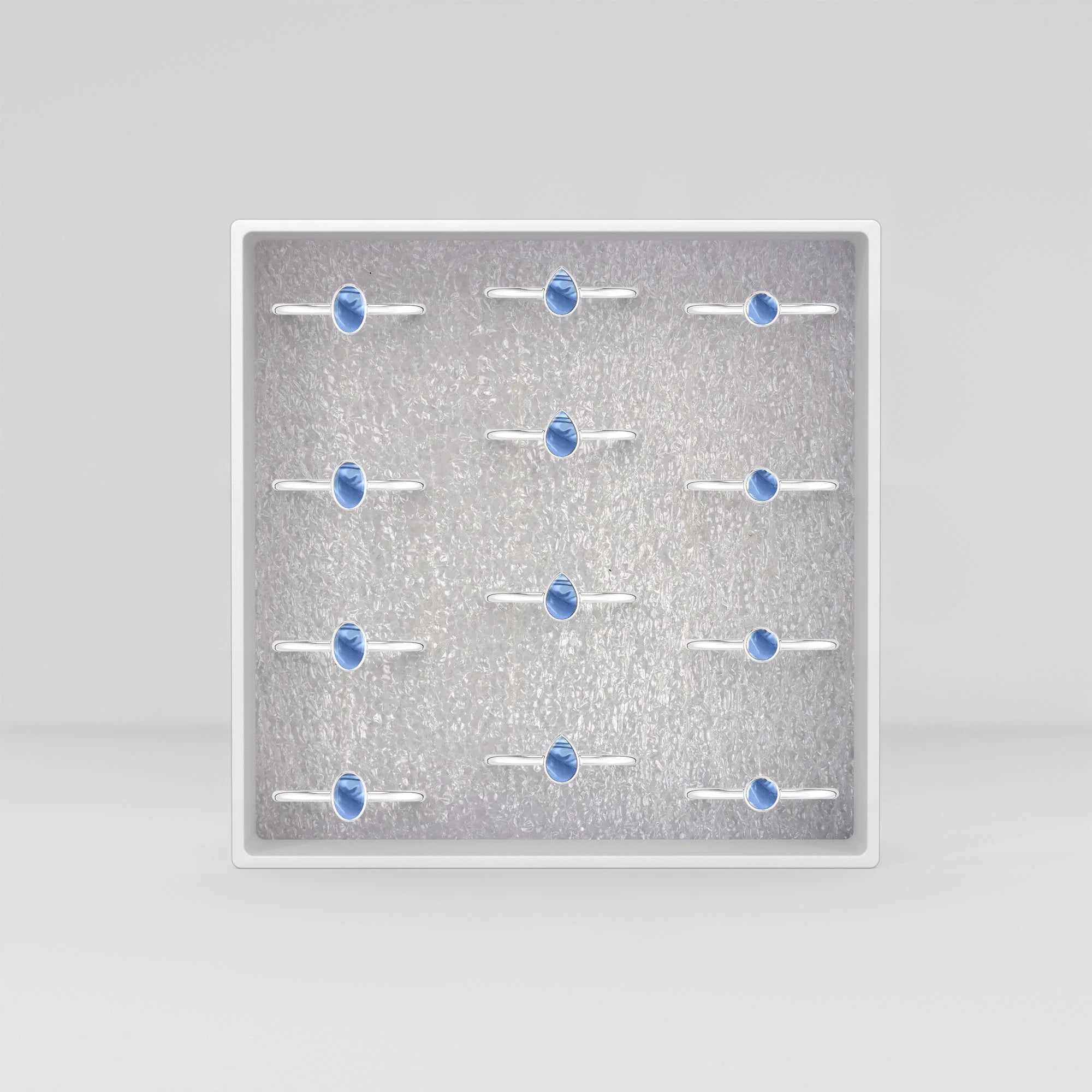 black tourmaline bezel-set ring