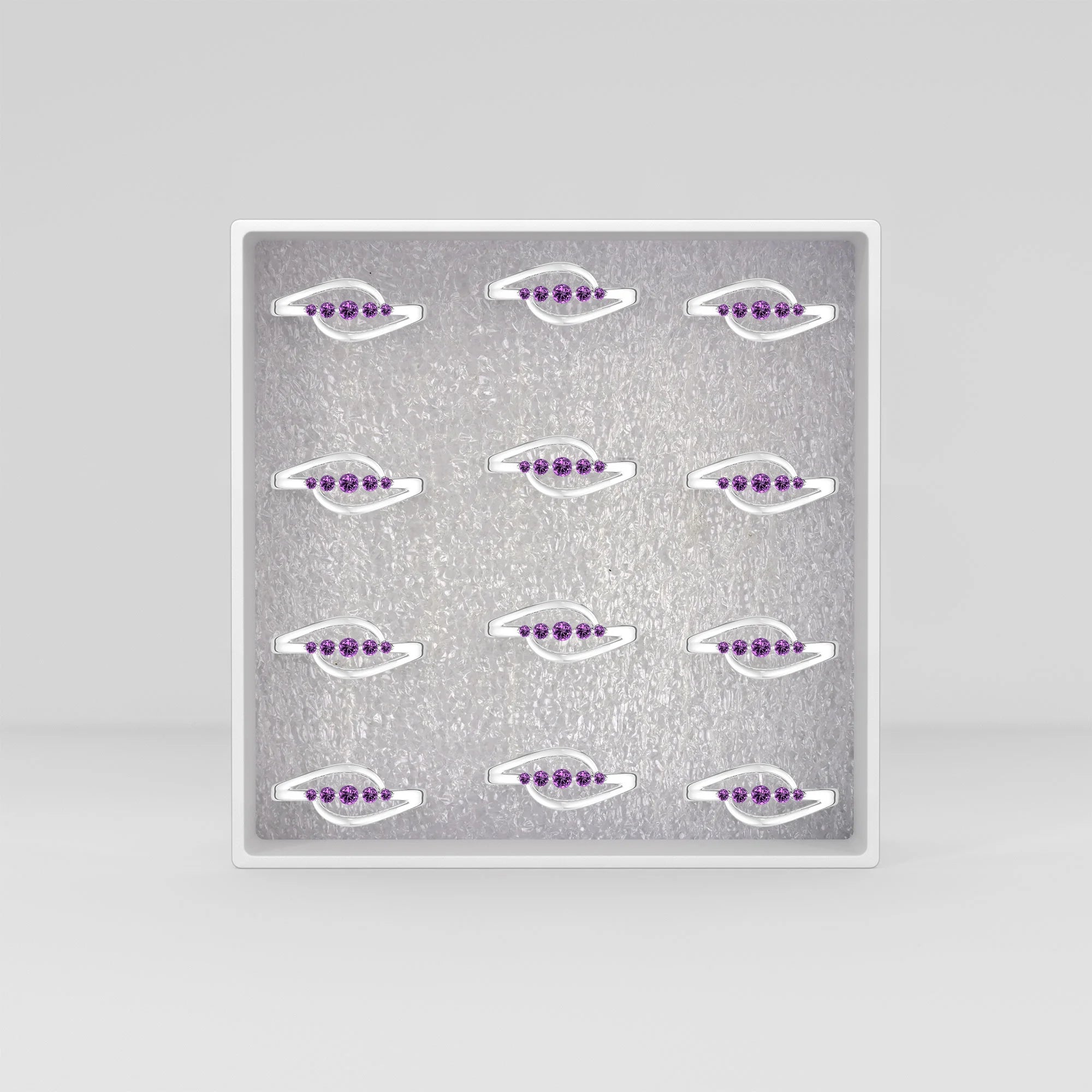 amethyst prong-set ring