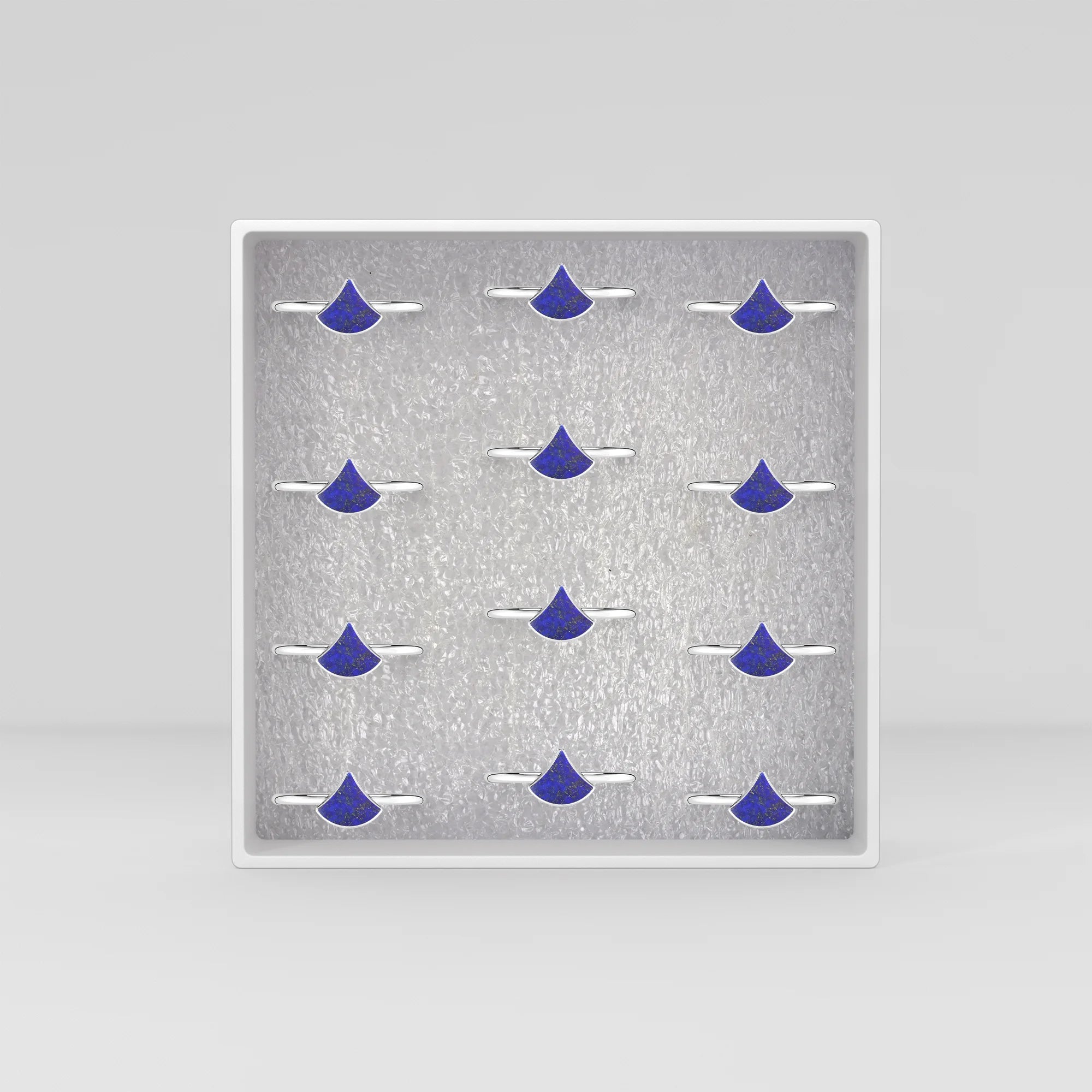 lapis lazuli stackable bezel-set ring