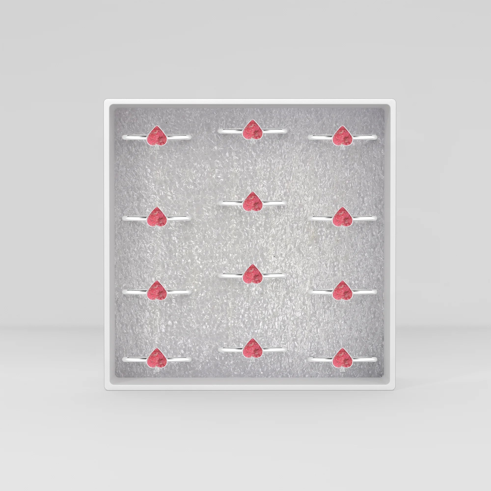 thulite stackable bezel-set ring