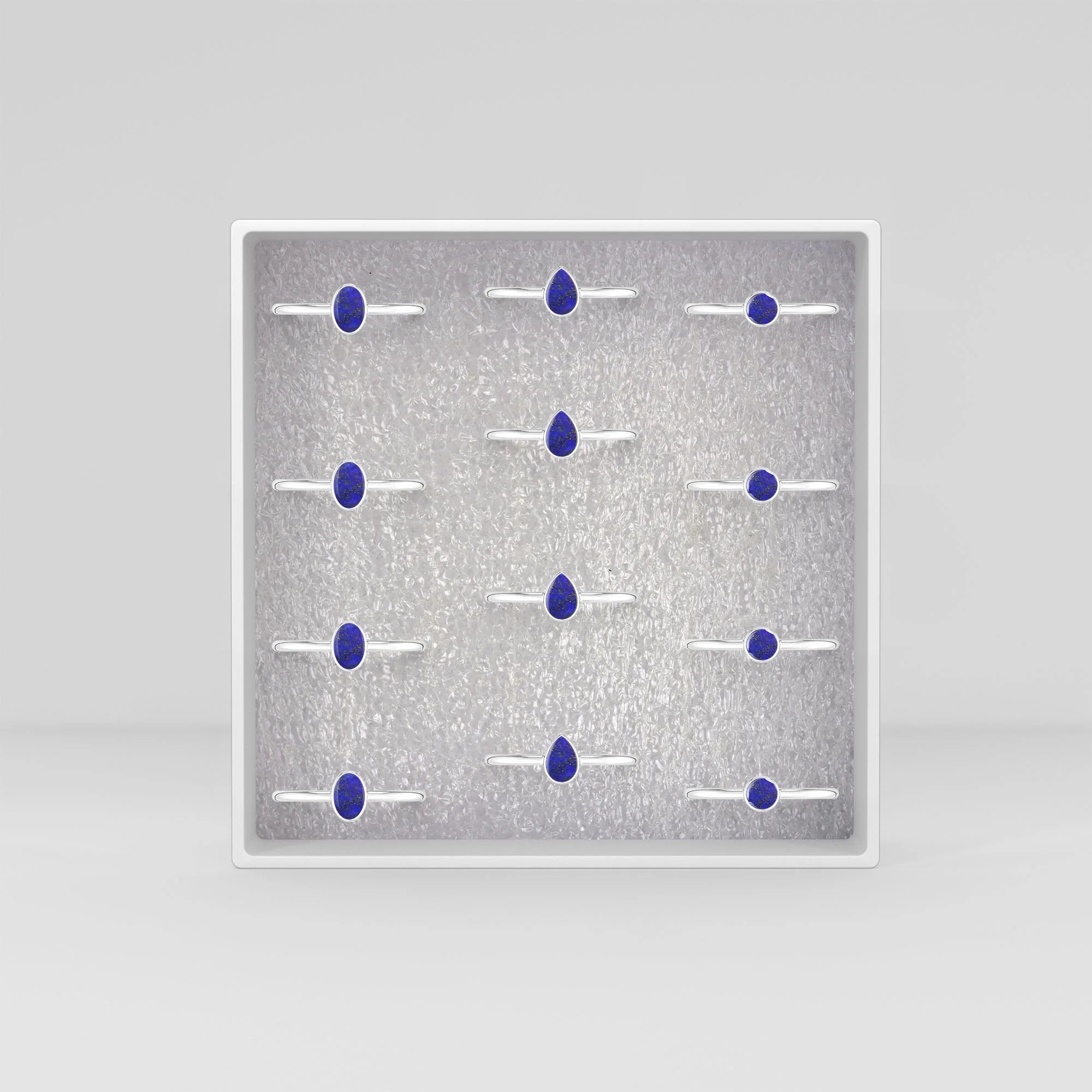 lapis lazuli bezel-set ring