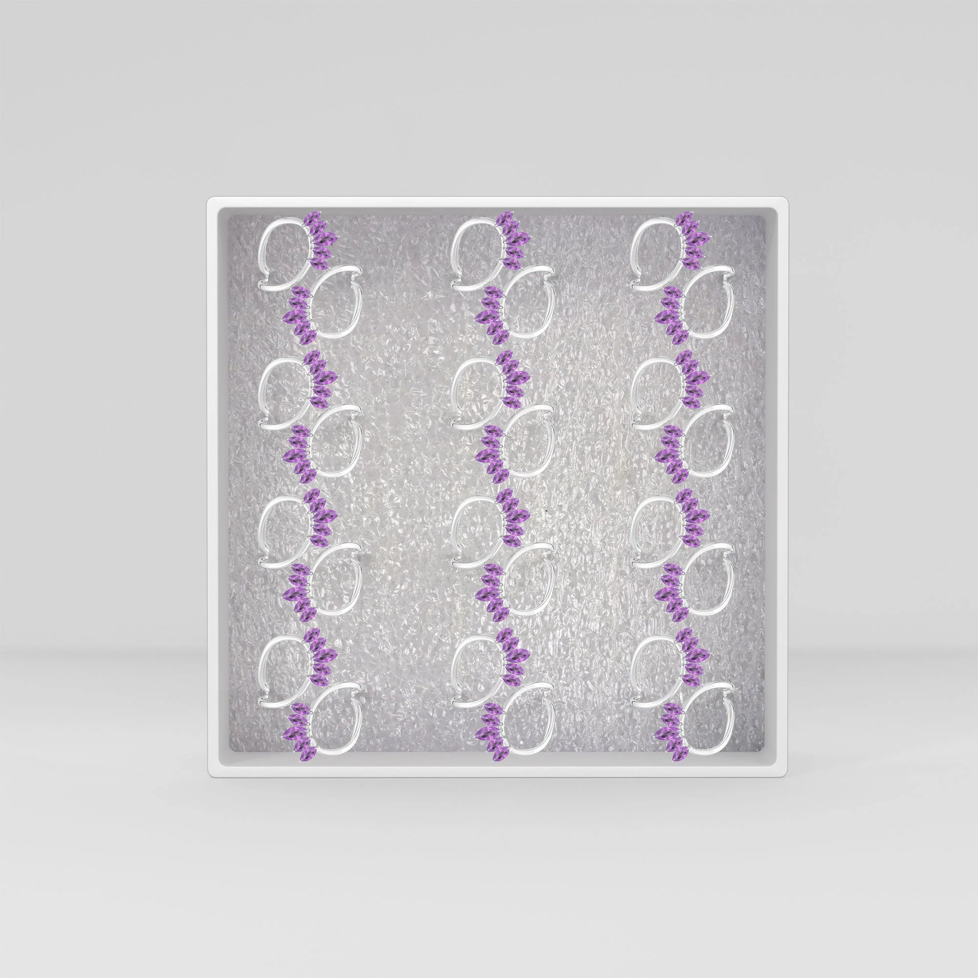 amethyst prong-set ring