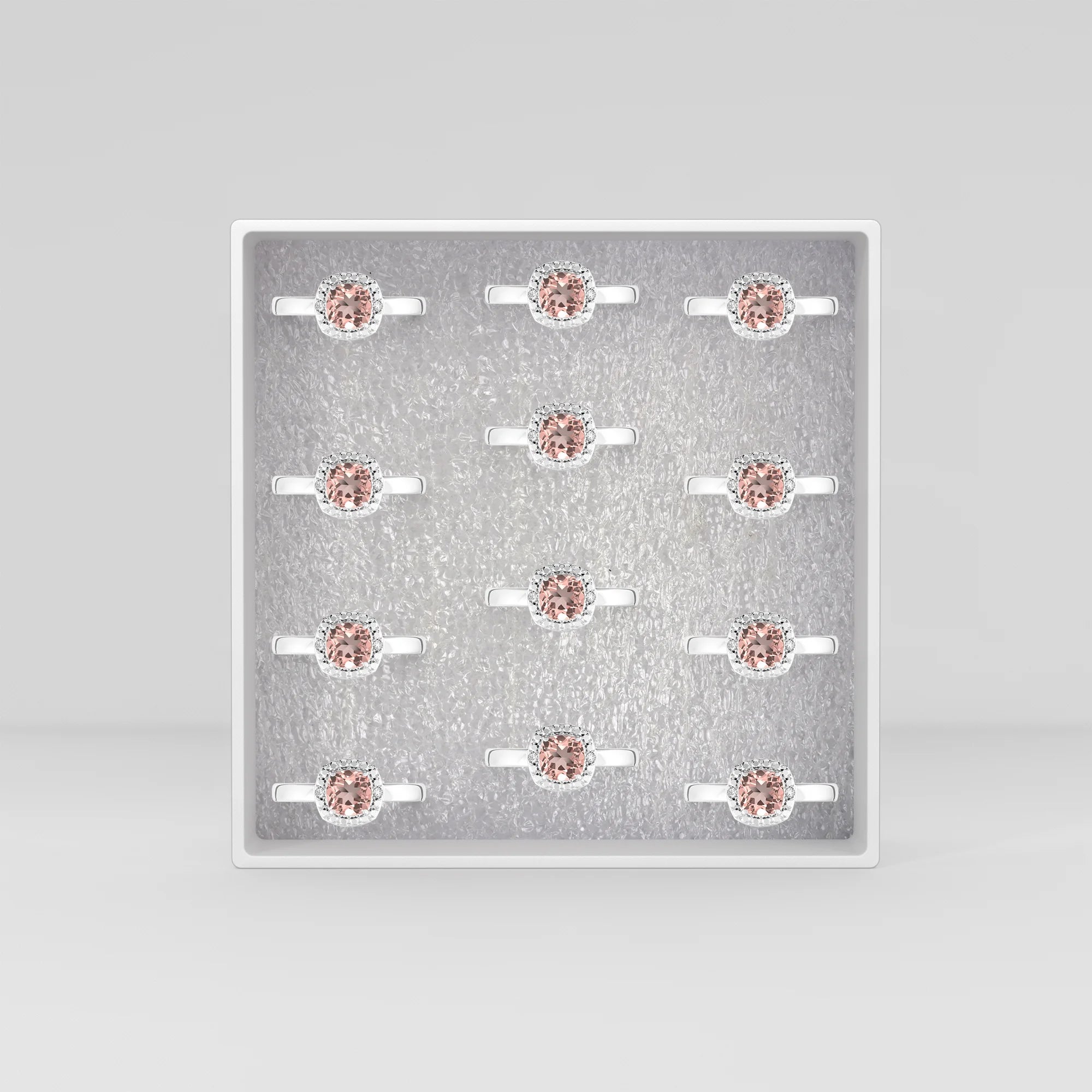 morganite prong-set ring