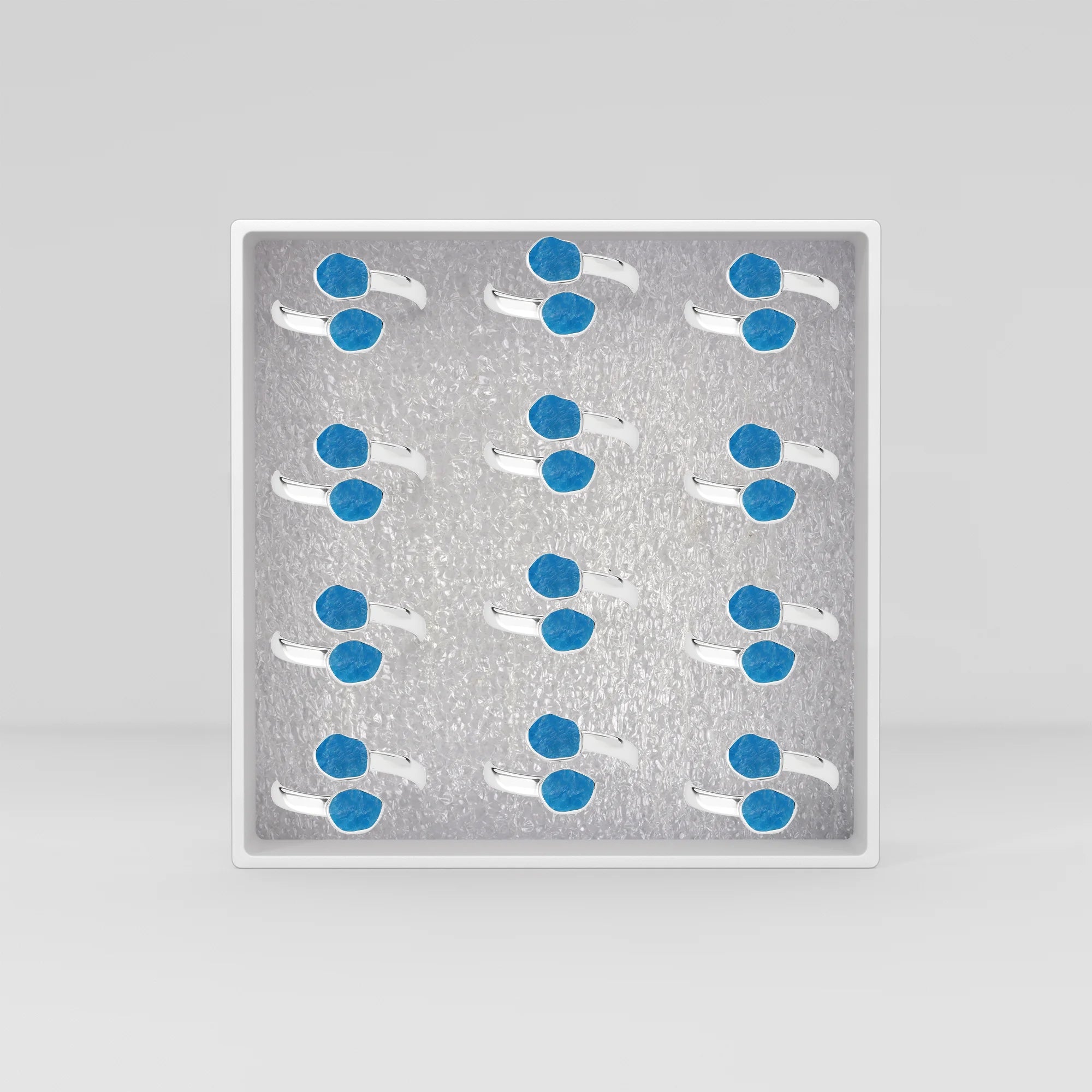 neon apatite bezel-set ring