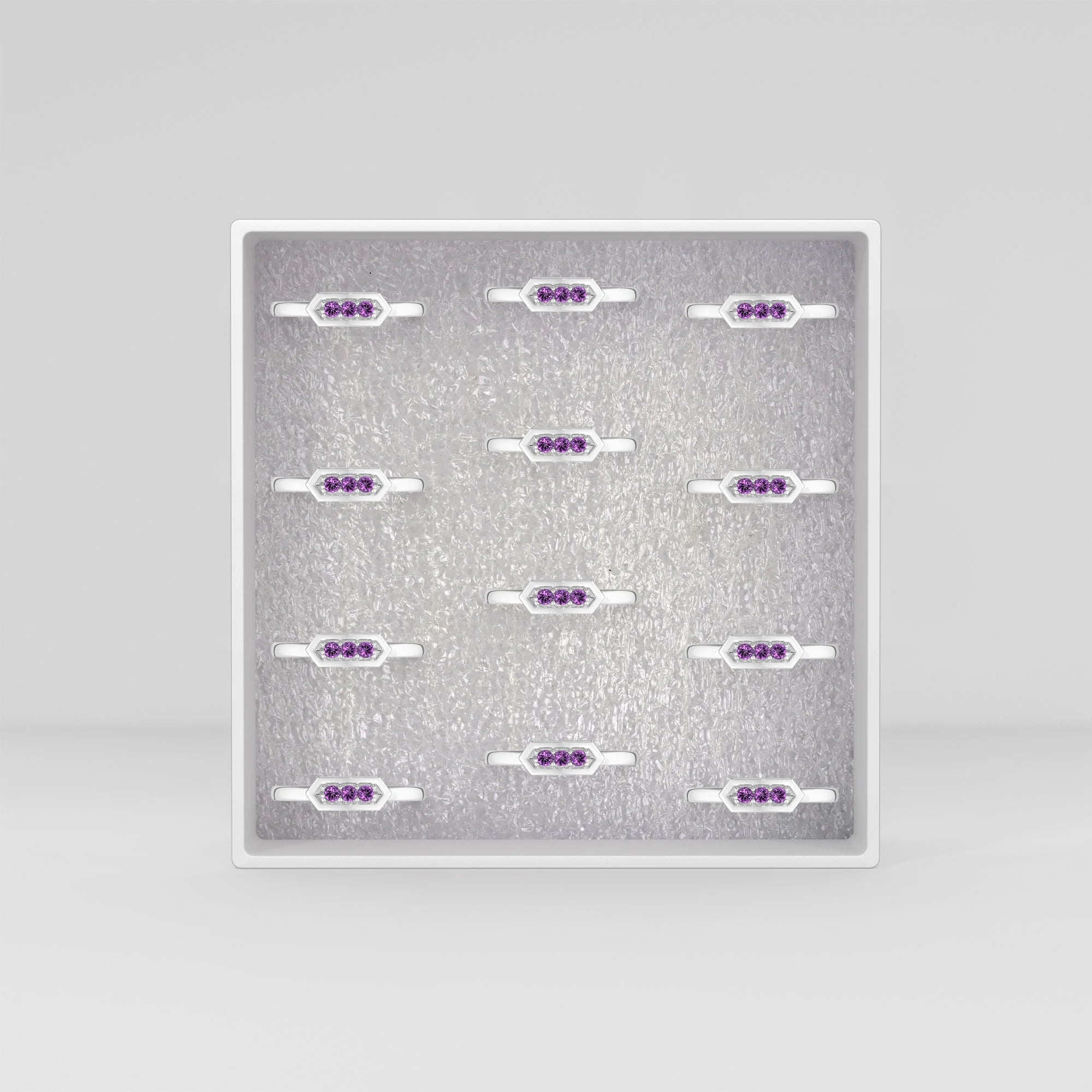 amethyst prong-set ring