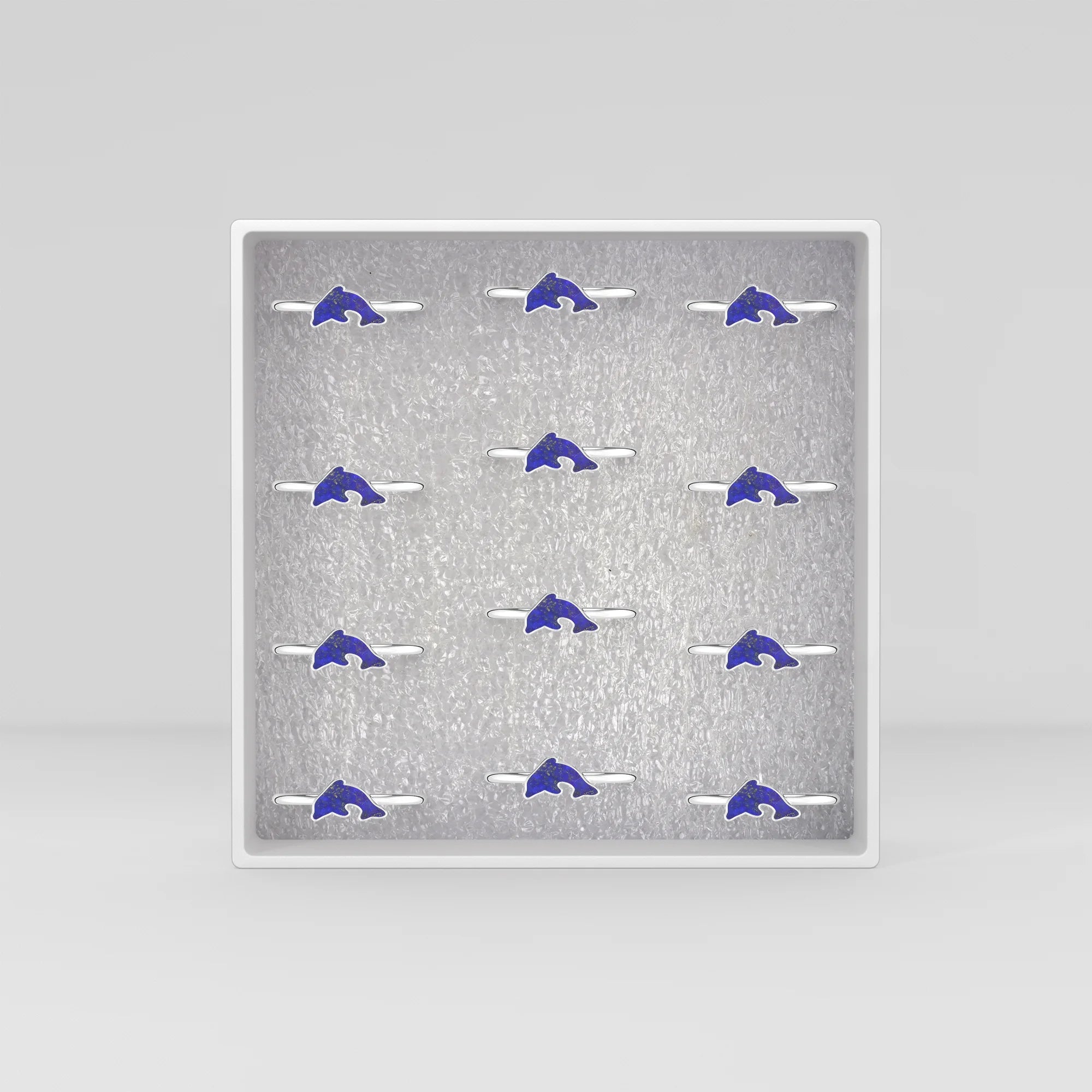 lapis lazuli stackable bezel-set ring