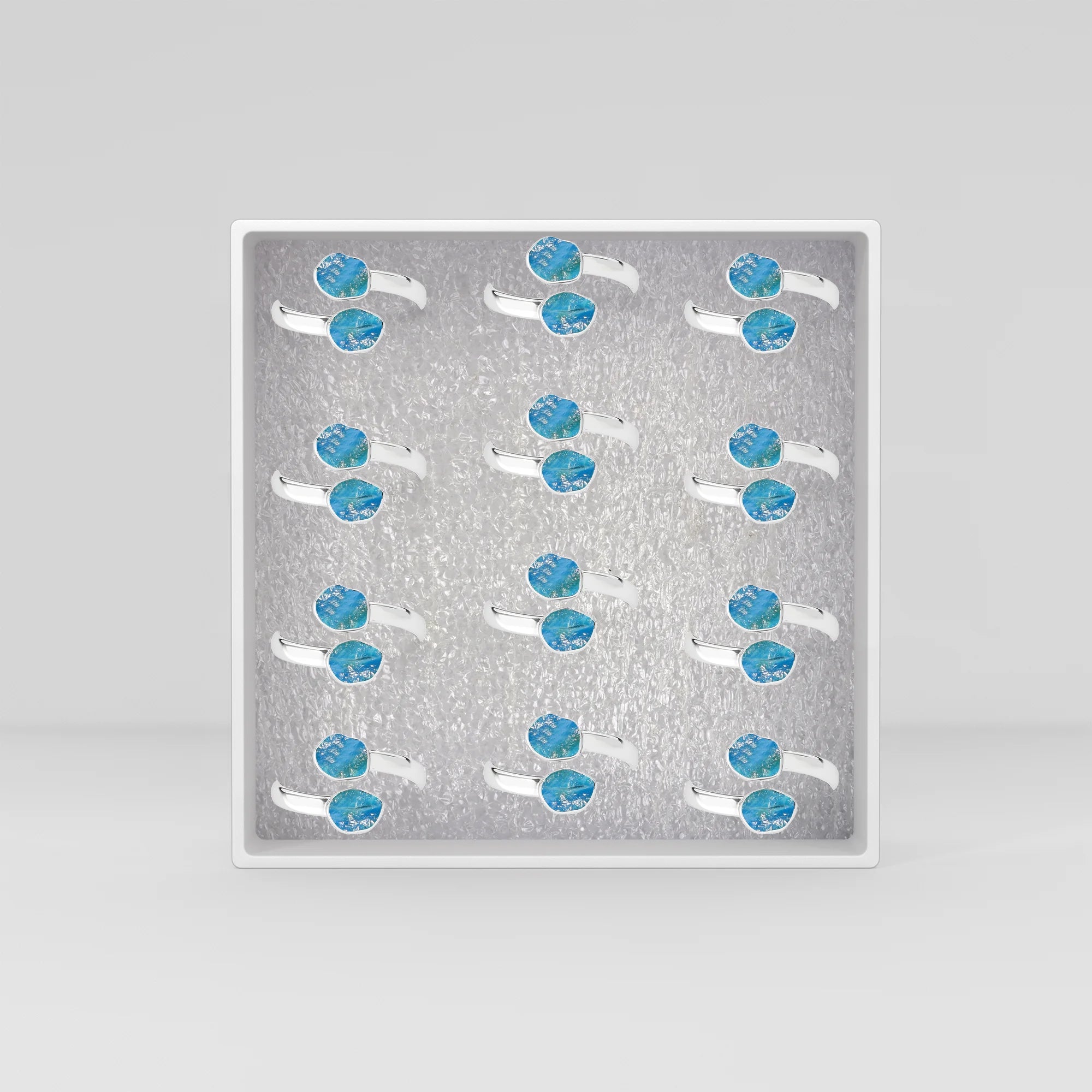 peruvian opal bezel-set ring