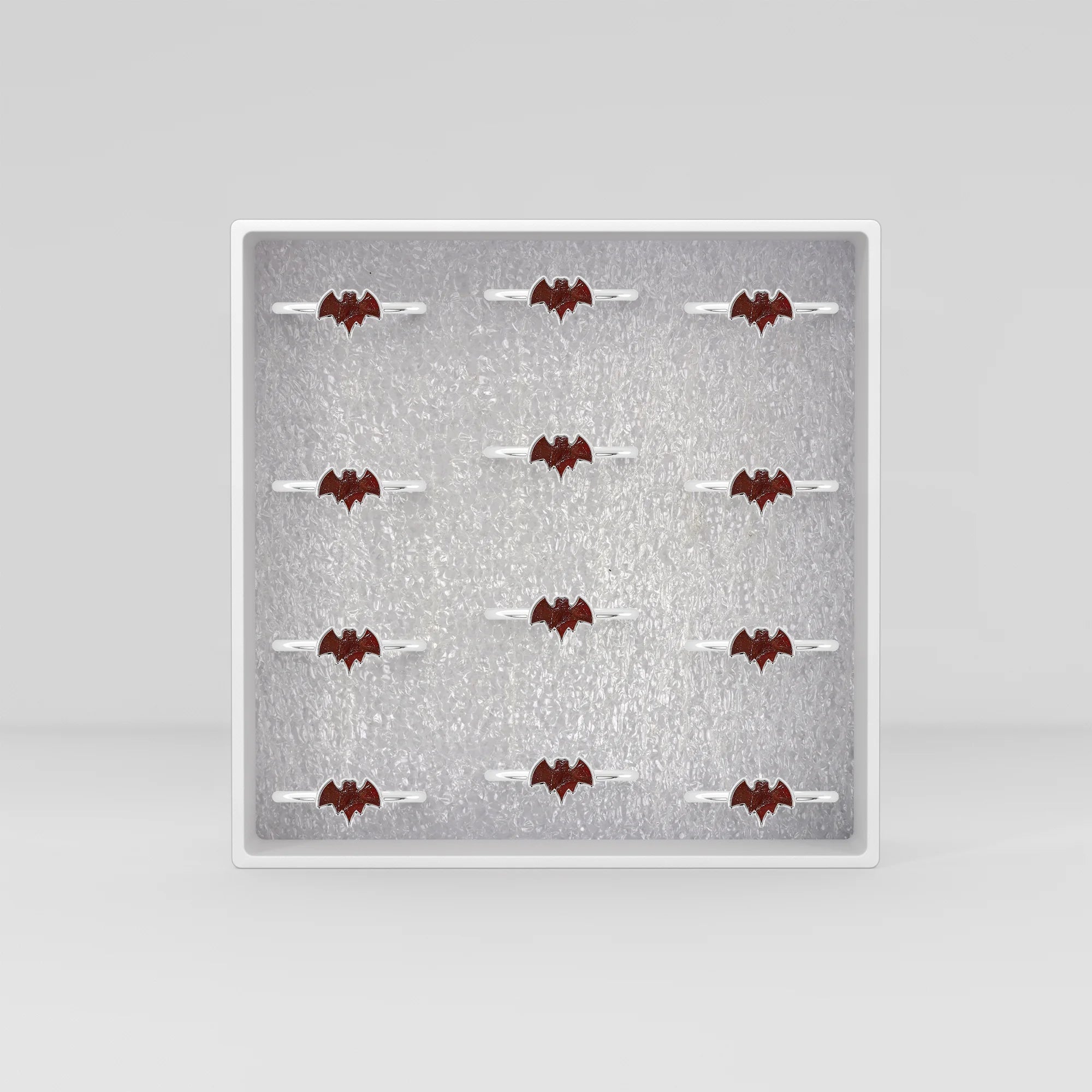 garnet stackable bezel-set ring