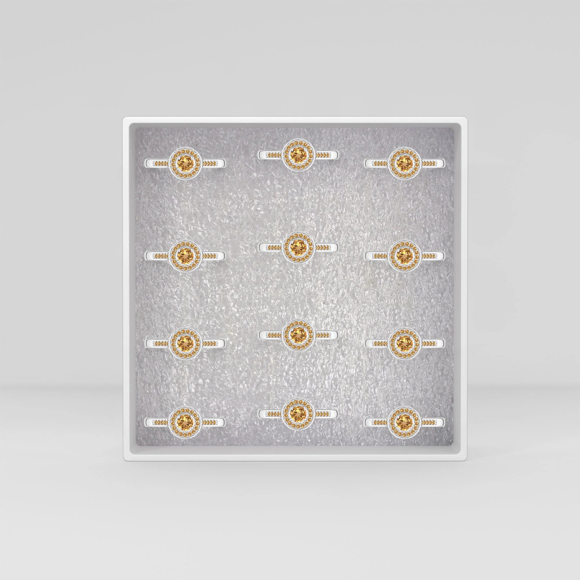 citrine prong-set ring